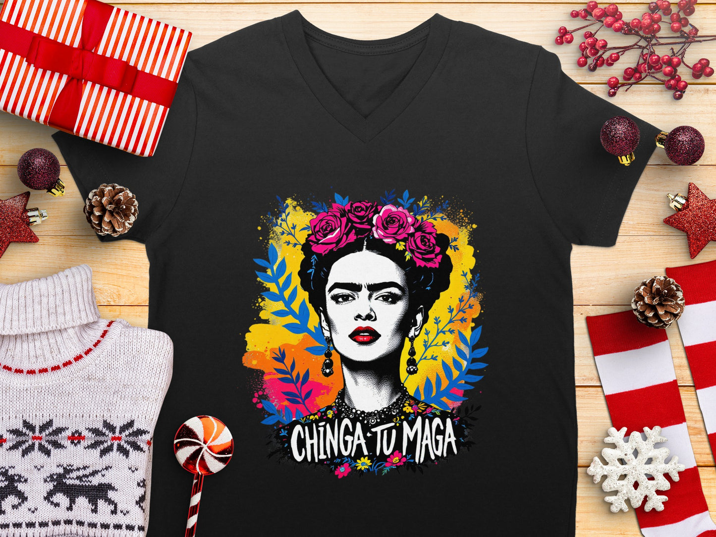 Colorful Frida Kahlo Graphic T-Shirt for Unisex Fashion