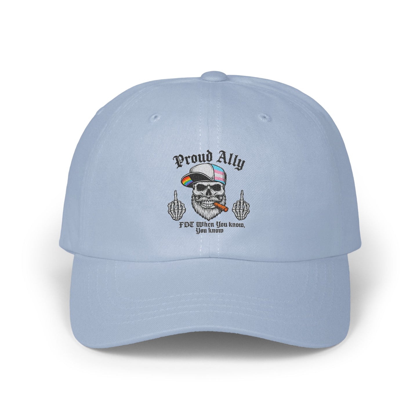 Proud Ally Skull Lips Middle Finger Cap product