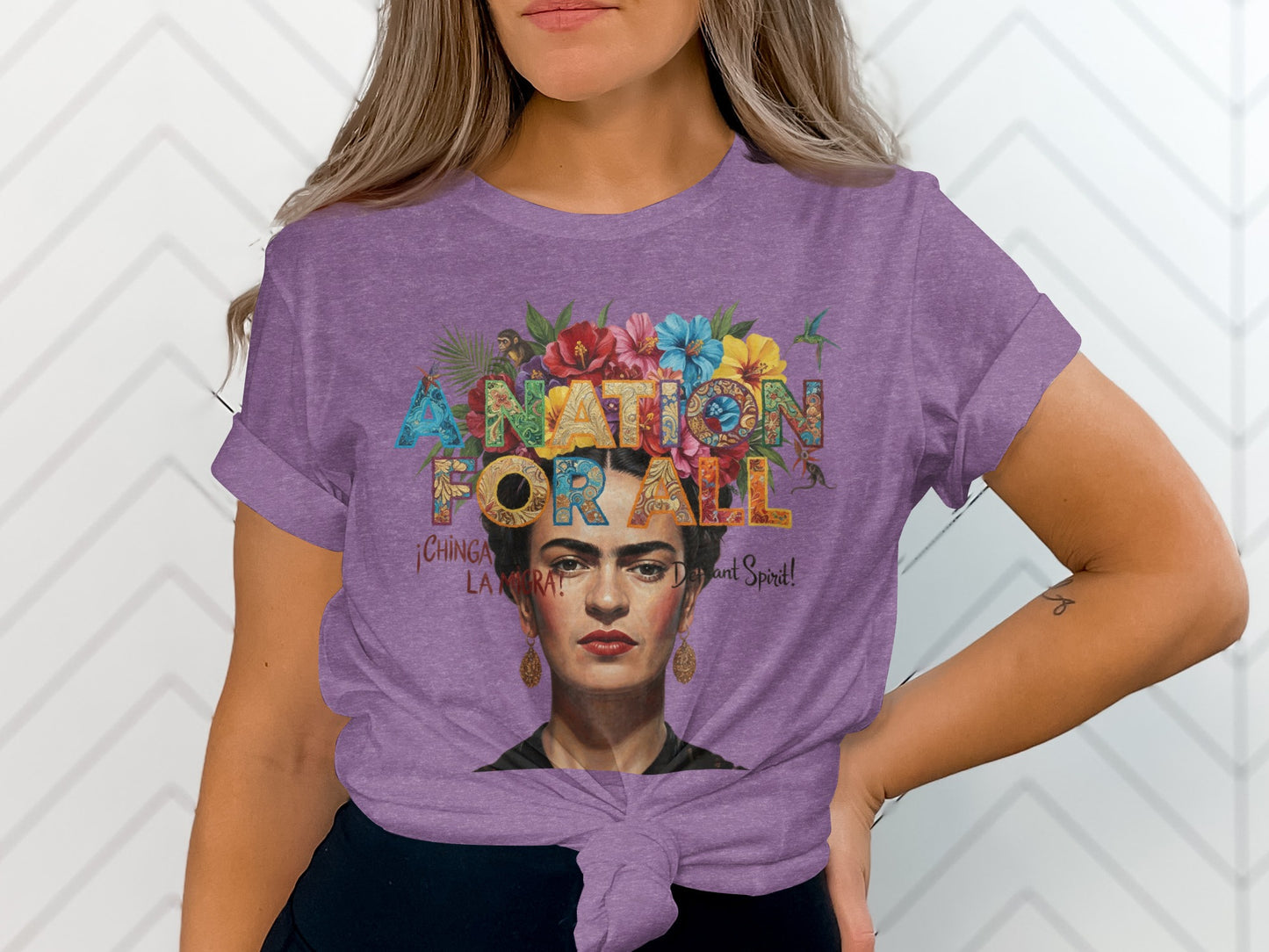 A Nation For All Graphic Tee Feminine Casual product