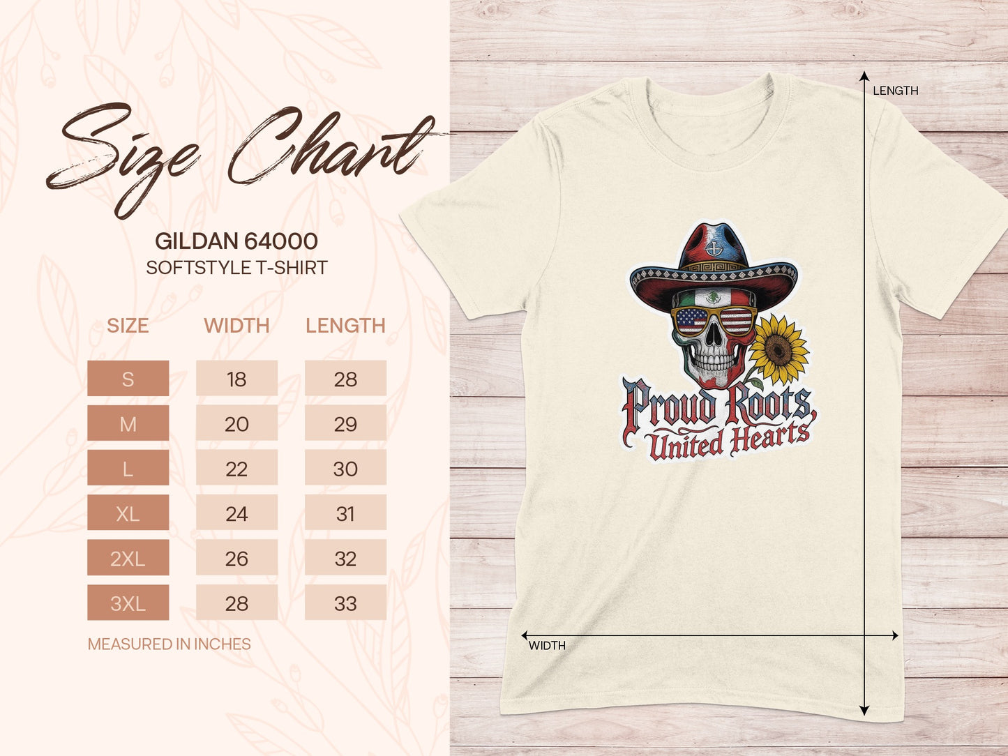 Proud Roots United Hearts Skull T-shirt product type