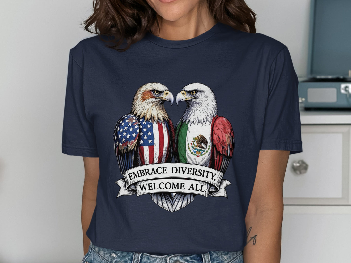 Embrace Diversity Welcome All Graphic Tee product