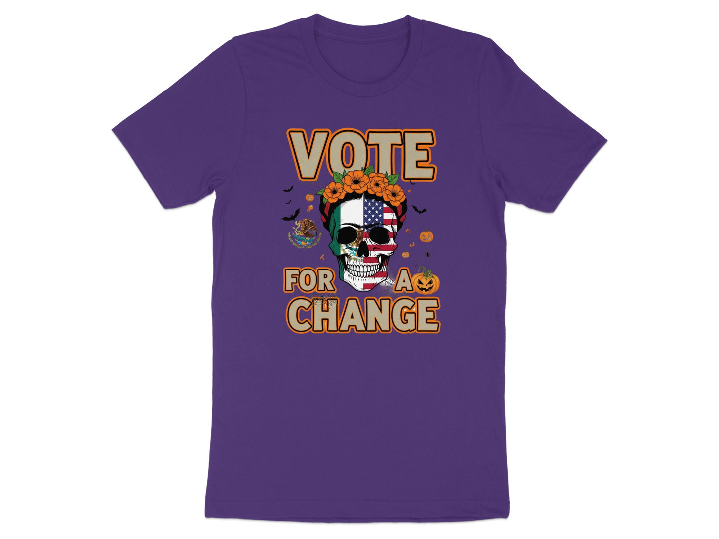 Vote For A Change Skull Graphic T-Shirt product type