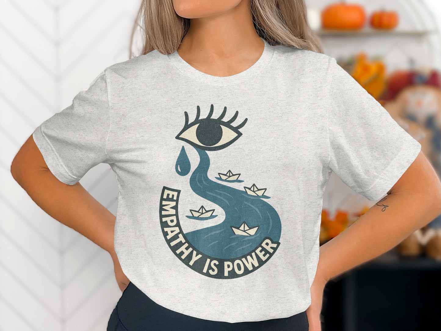 Empathy Is Power Eye with Boats Graphic T-Shirt product