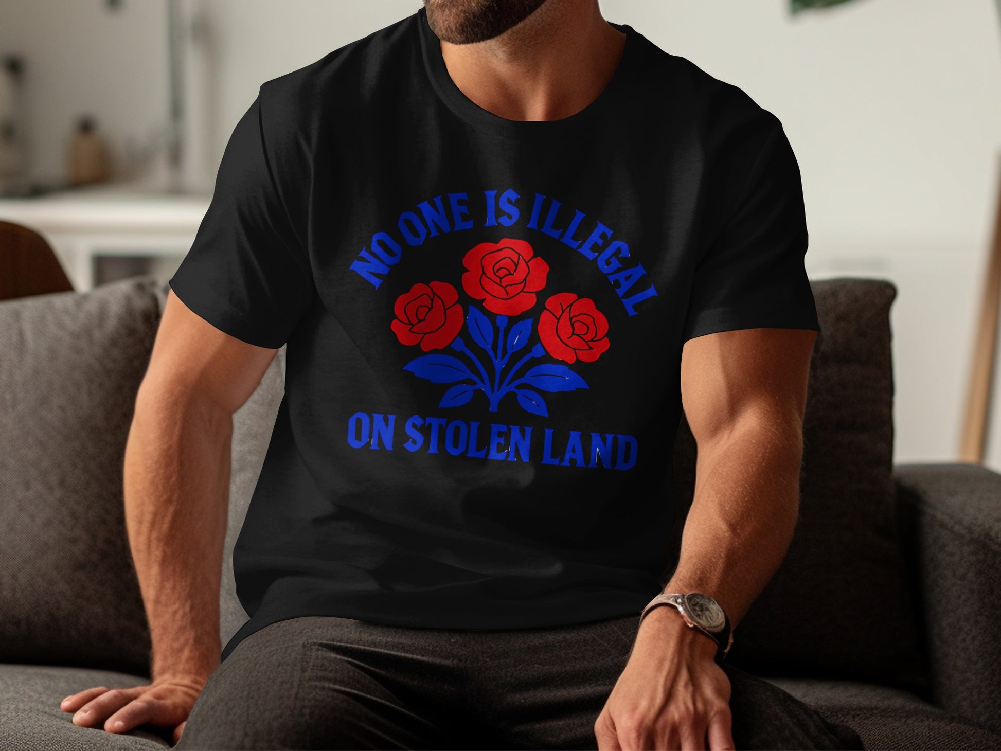 No One Is Illegal On Stolen Land T-Shirt product