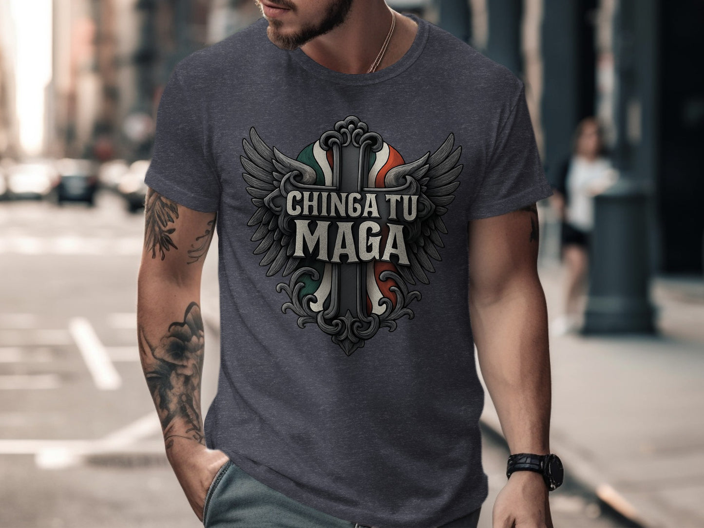 Vintage Chinga Tu Maga Graphic Tee Shirt product