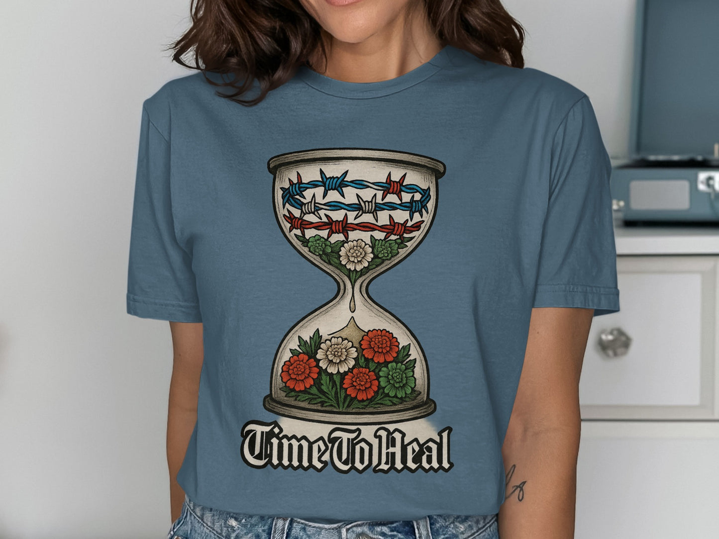 Time To Heal Hourglass Graphic T-Shirt product type