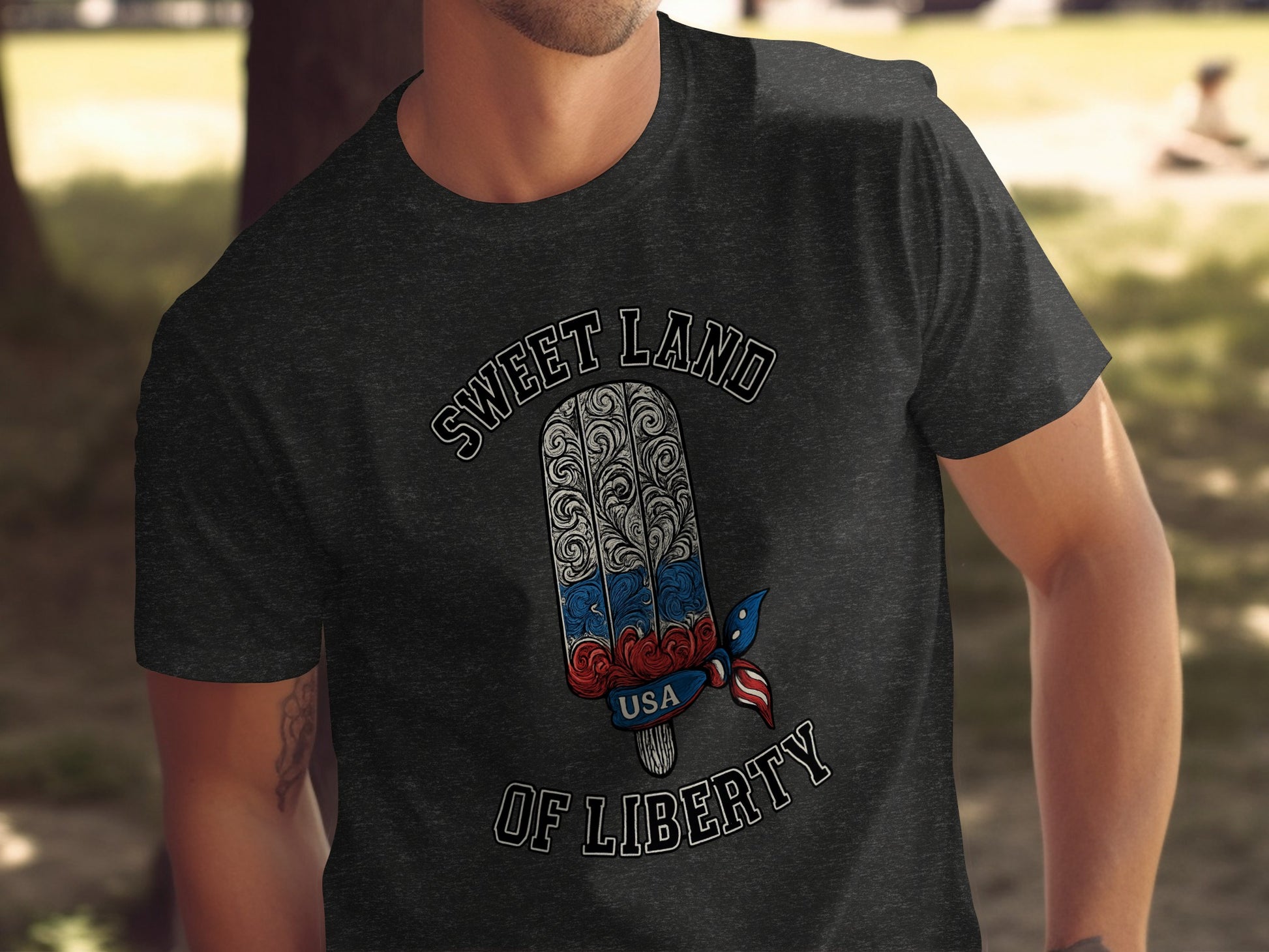 Sweet Land of Liberty Ice Cream USA T-Shirt product