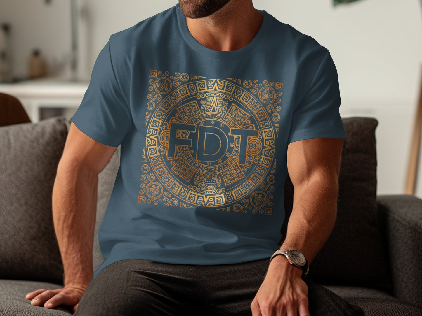 Geometric Circle FDT Graphic Print Tee Shirt product