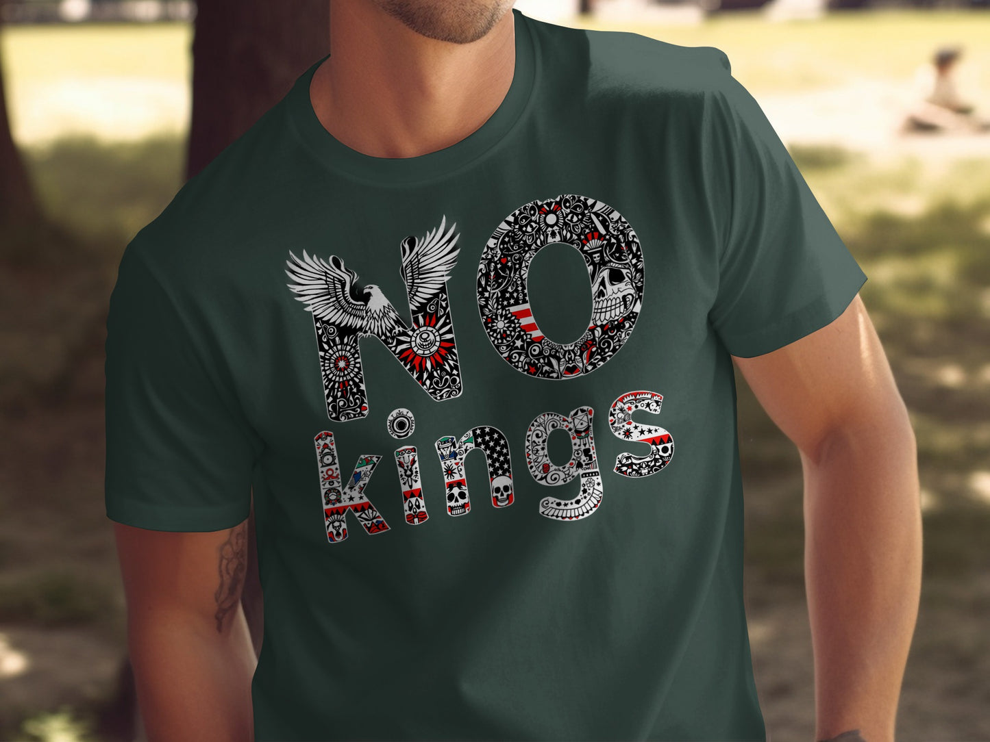 NO Kings Graphic Design T-Shirt product type