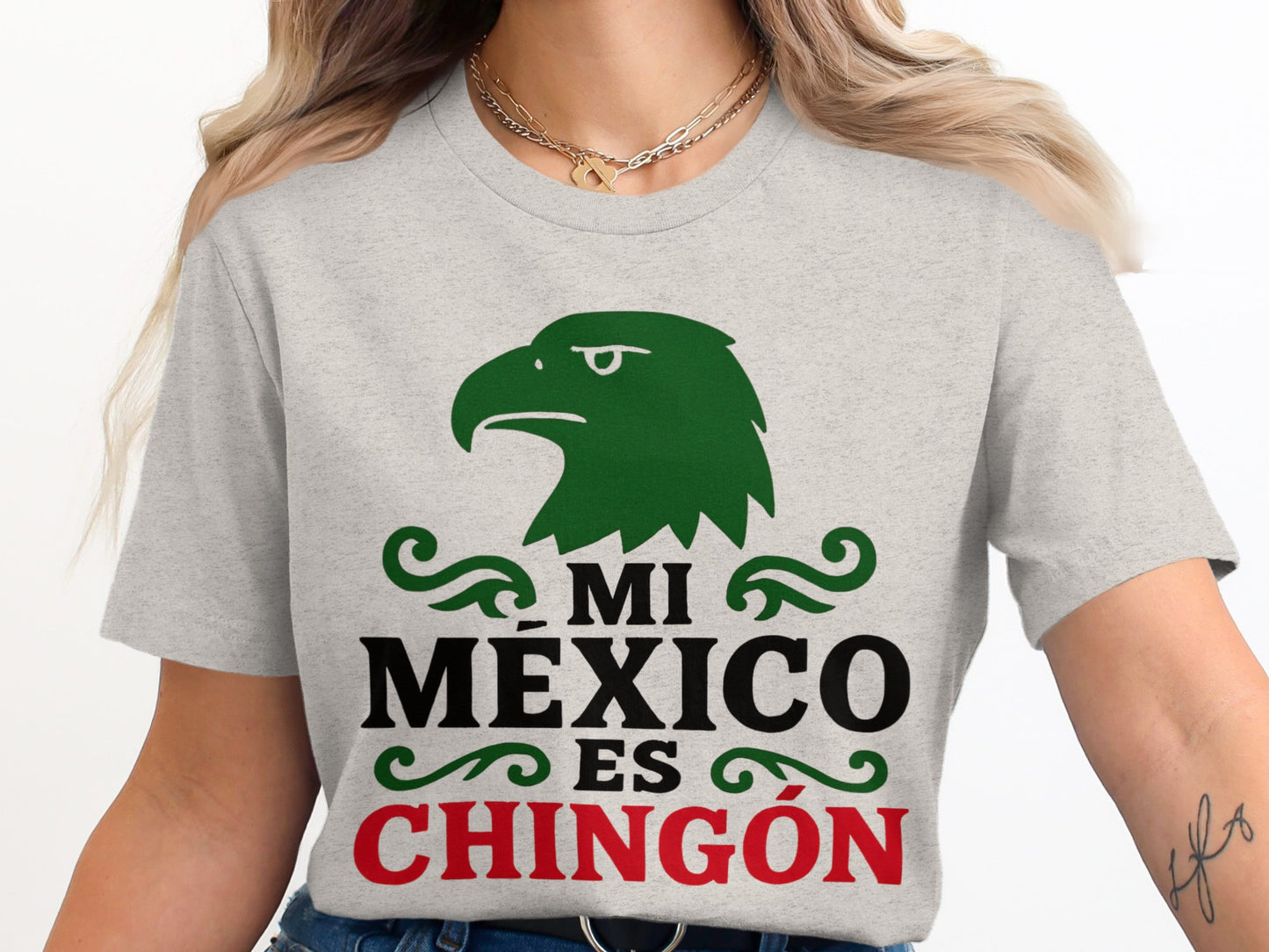Mi México Es Chingón Eagle Head T-shirt product