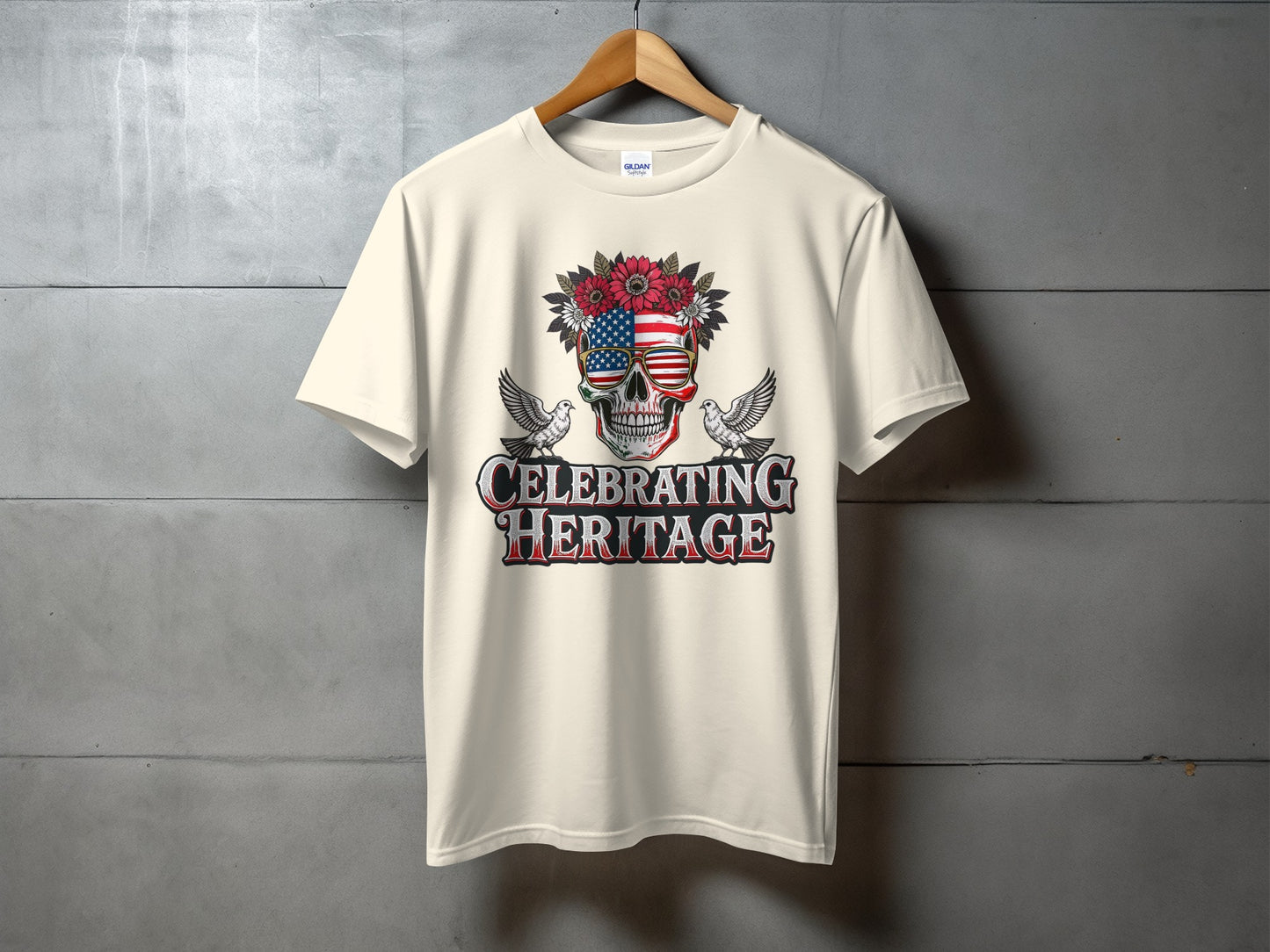 Celebrating Heritage Skull Custom Design T-Shirt product