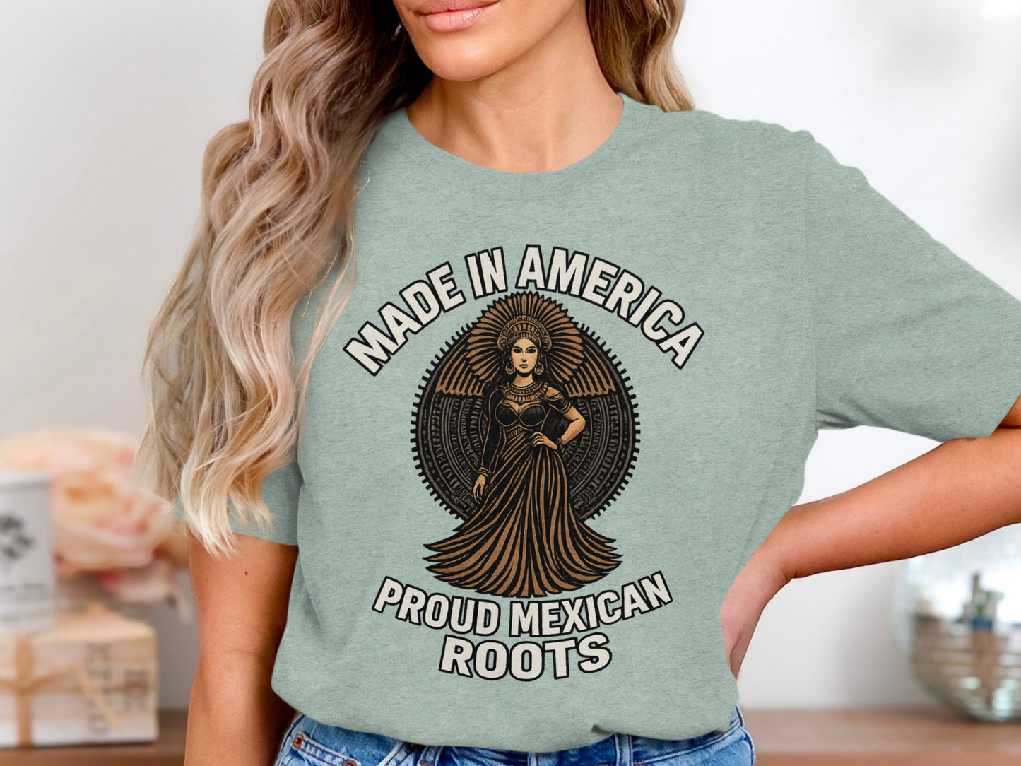 Made in America Proud Mexican Roots Graphic Tee product