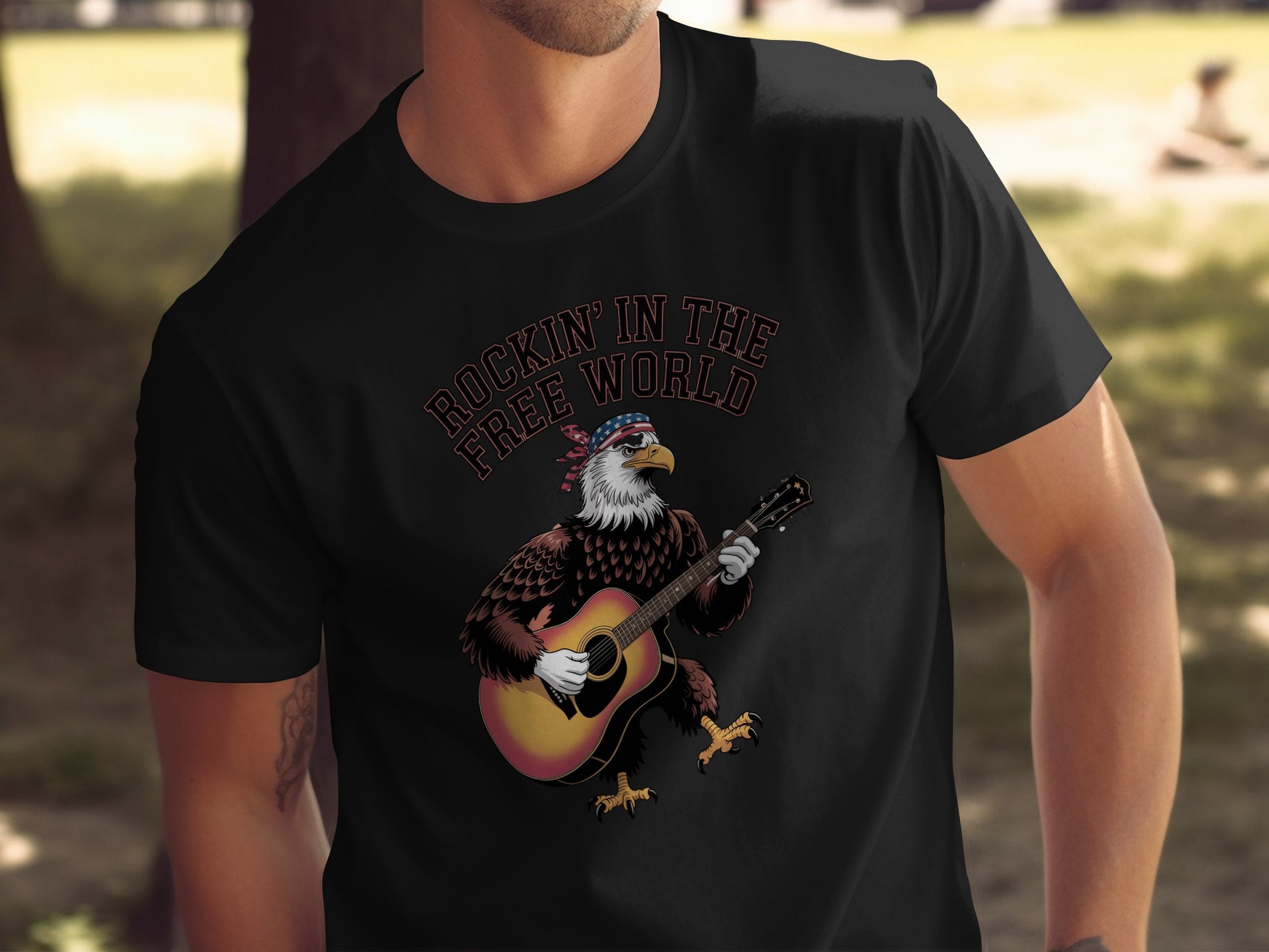 Rockin' in the Free World cool guitar eagle product type