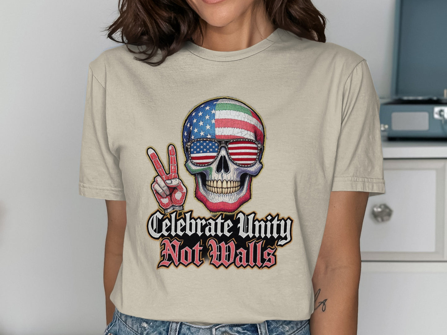 Celebrate Unity Not Walls Graphic Tee product