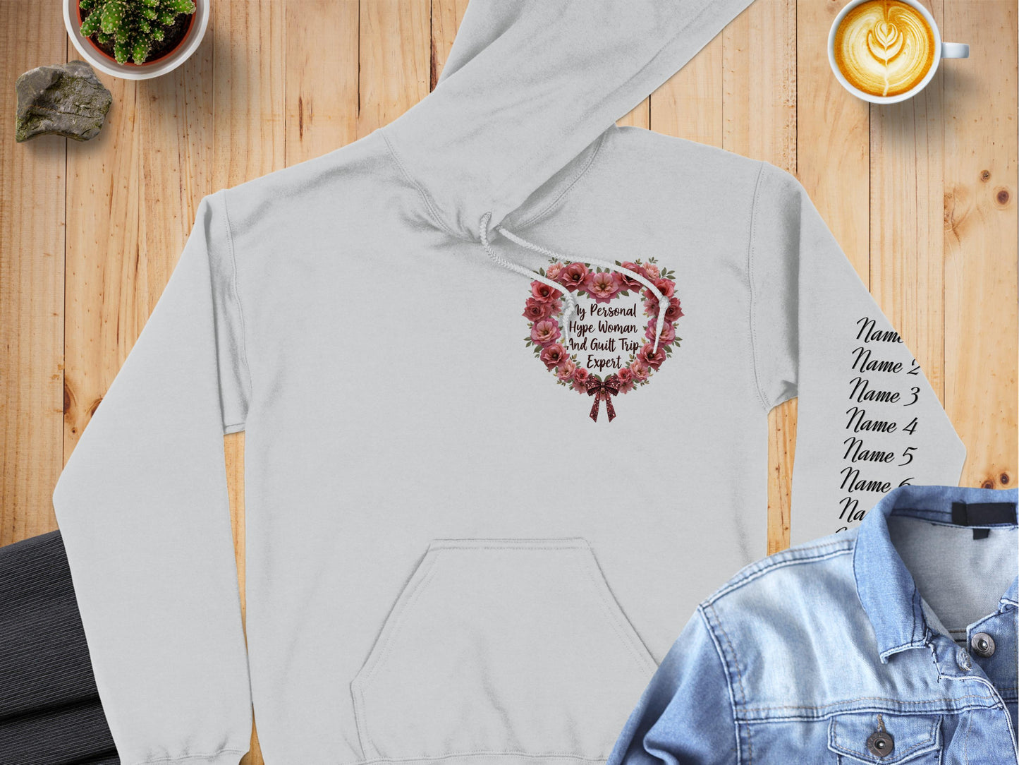 Personalized Name Wreath Design Hoodie Unique Product