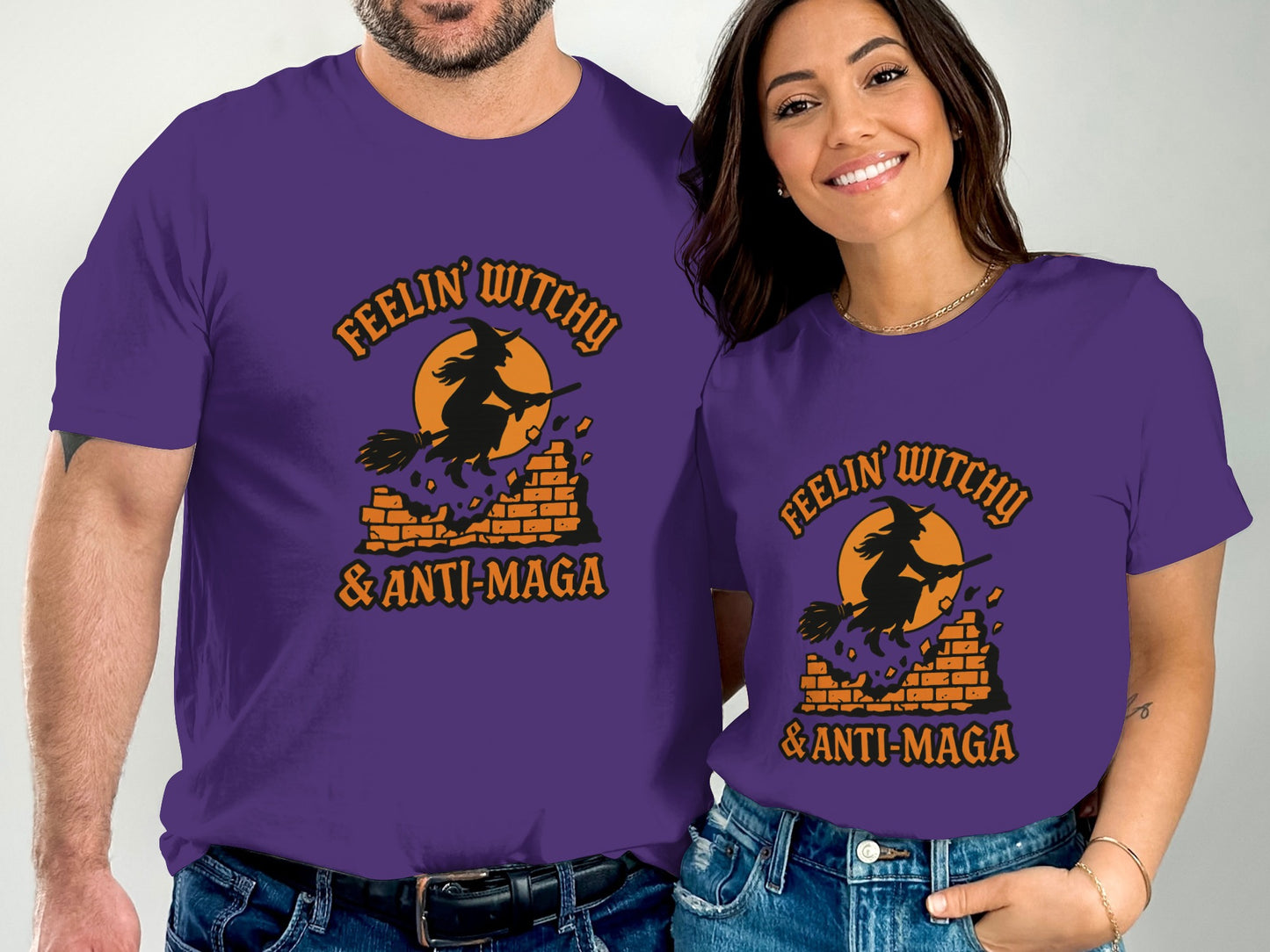 Feelin' Witchy Anti-Maga Design Purple Apparel product