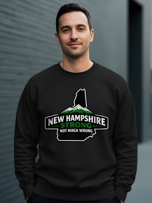 New Hampshire Strong Not Maga Wrong Apparel