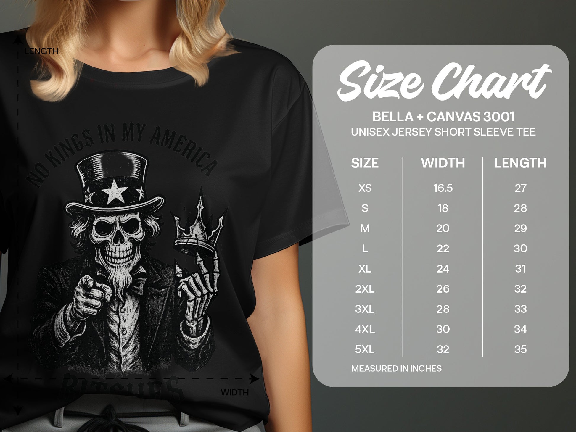 No Kings In My America Graphic T-Shirt product