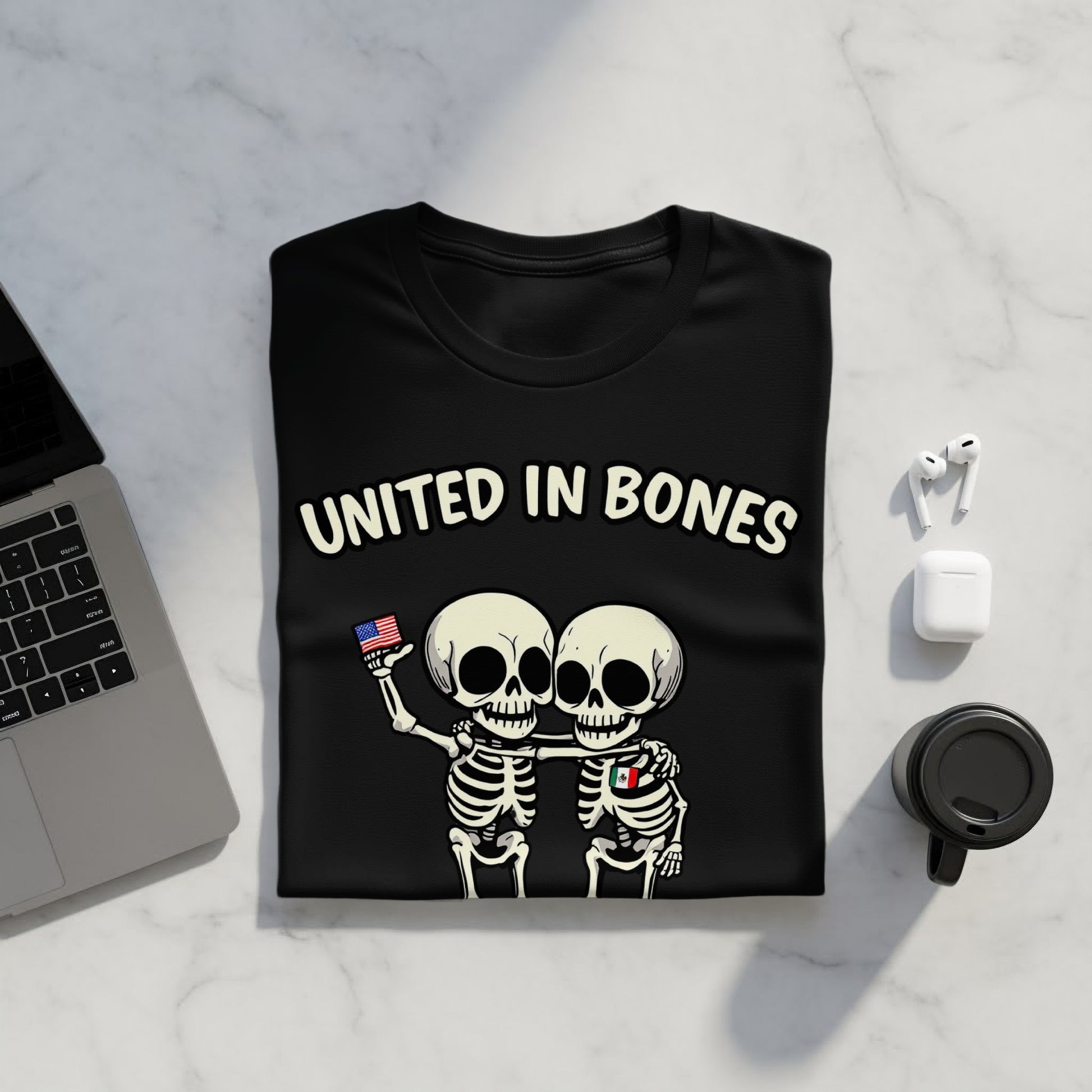 United In Bones Graphic T-Shirt Halloween product