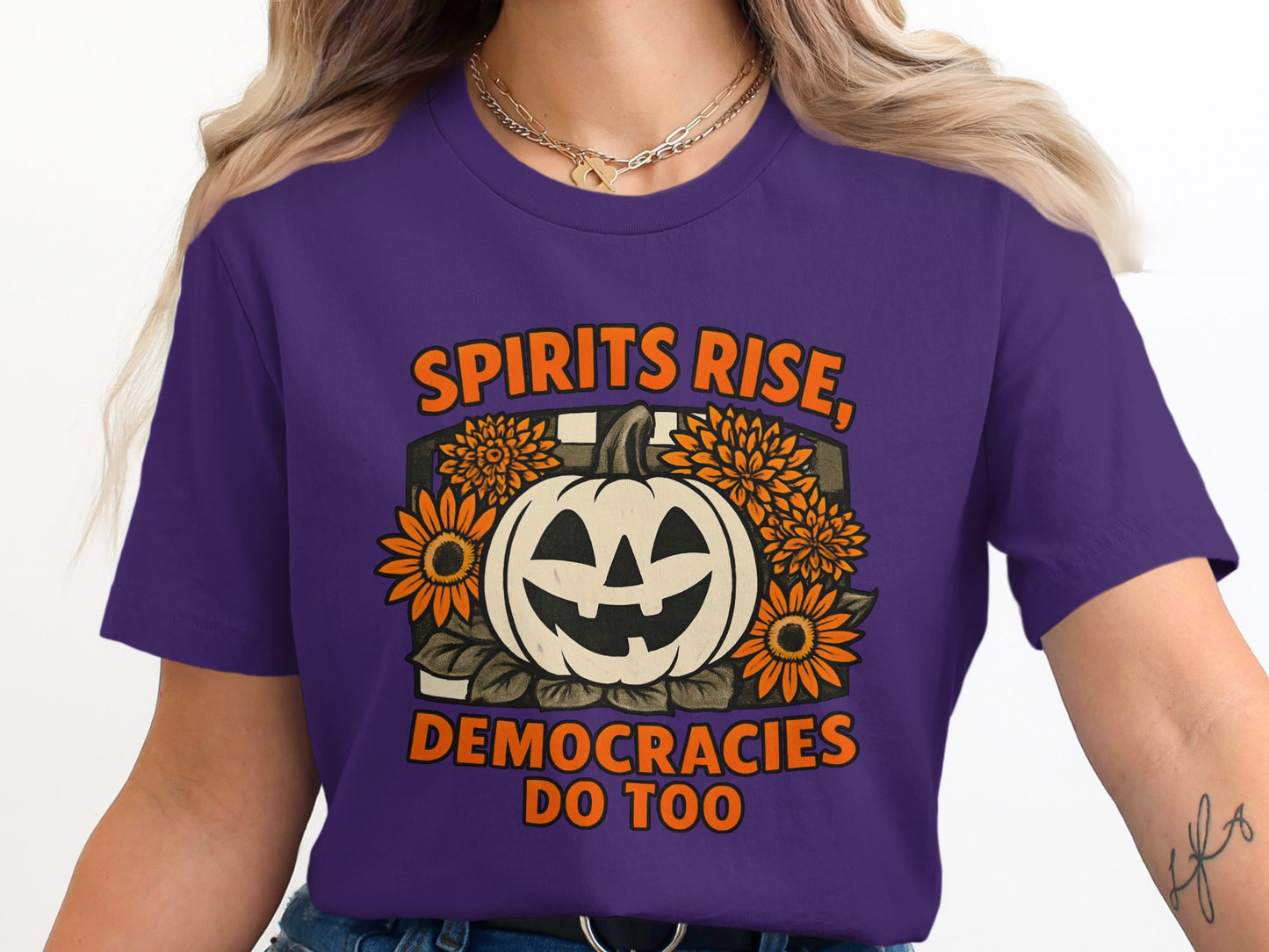 Spirits Rise Democracies Do Too Halloween product type