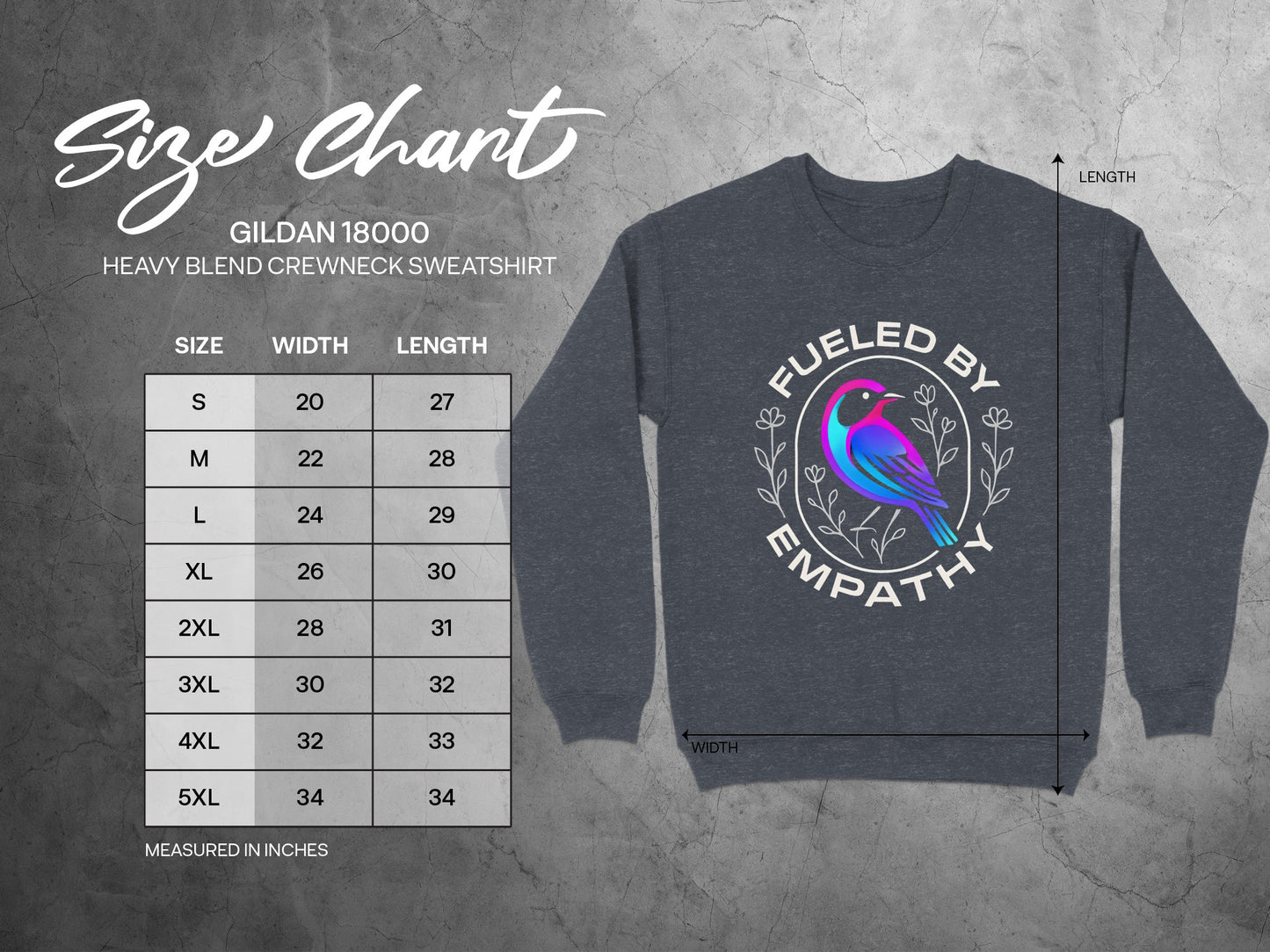 Fueled By Empathy Graphic Crewneck Sweatshirt product type