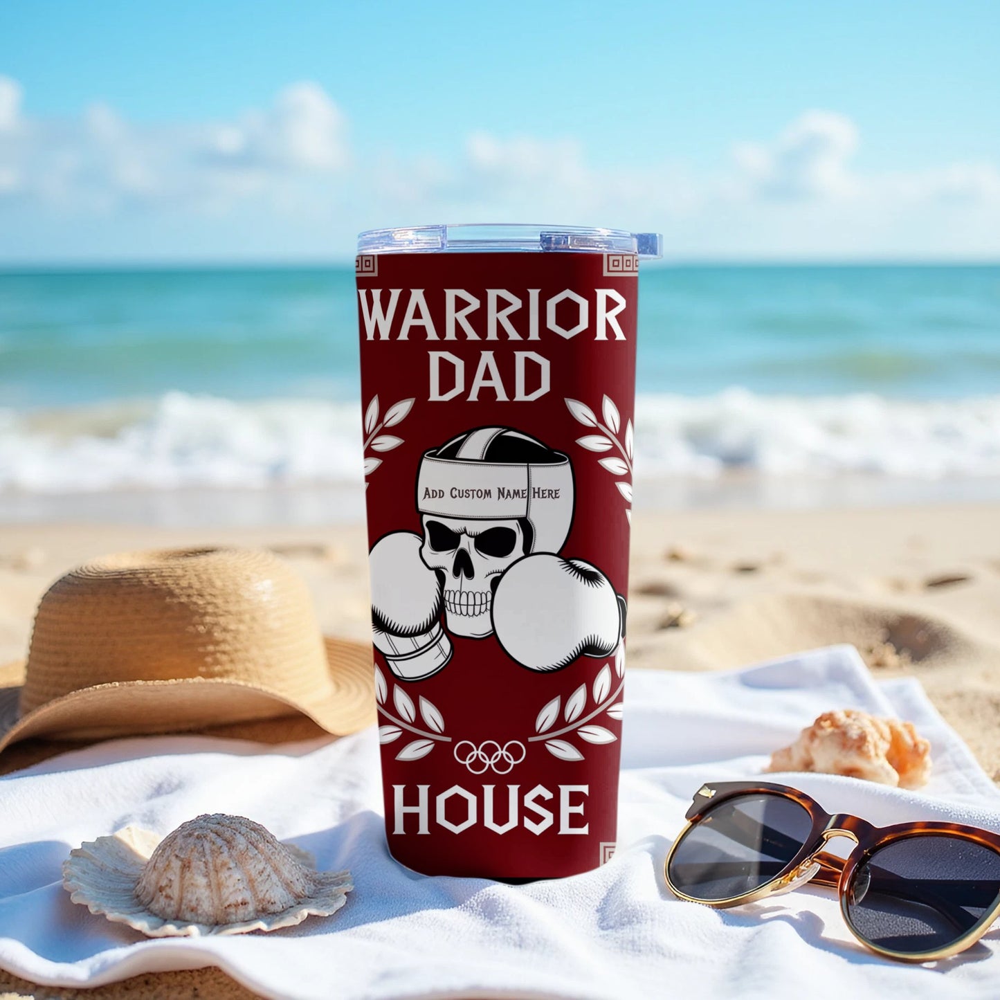 Warrior Dad House Customizable Tumbler Product