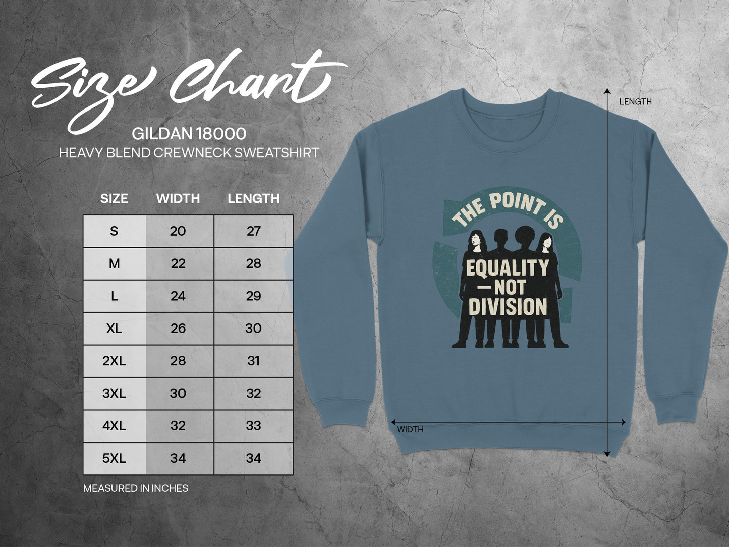 The Point Is Equality Not Division sweatshirt product