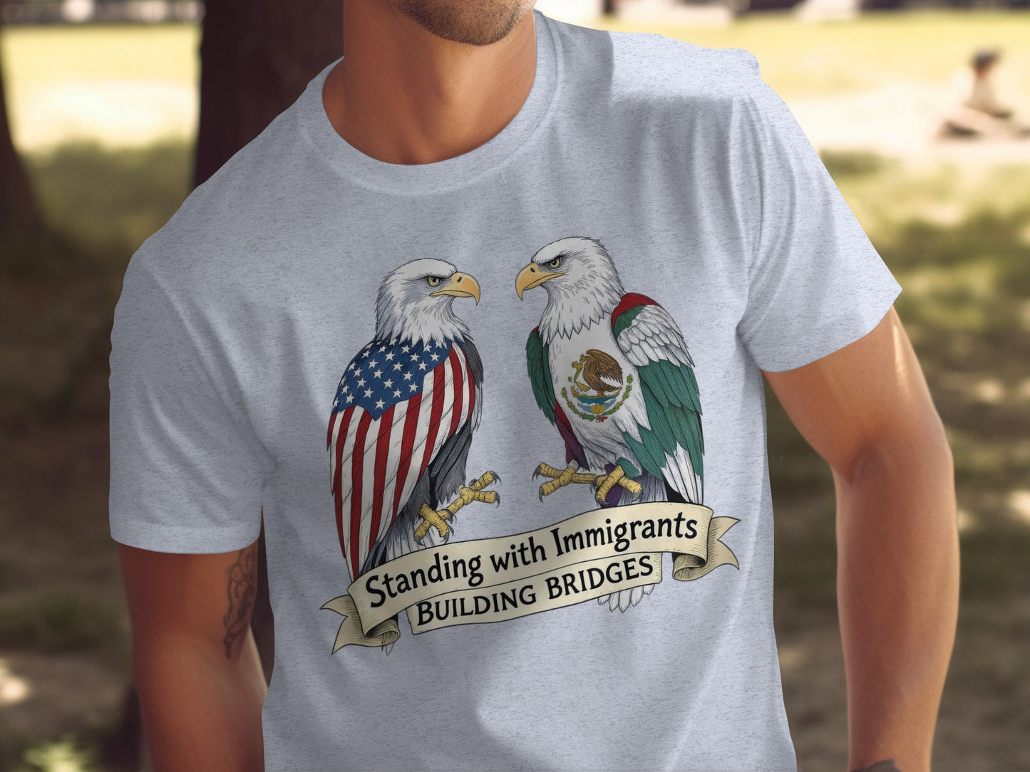 Standing with Immigrants Building Bridges shirt