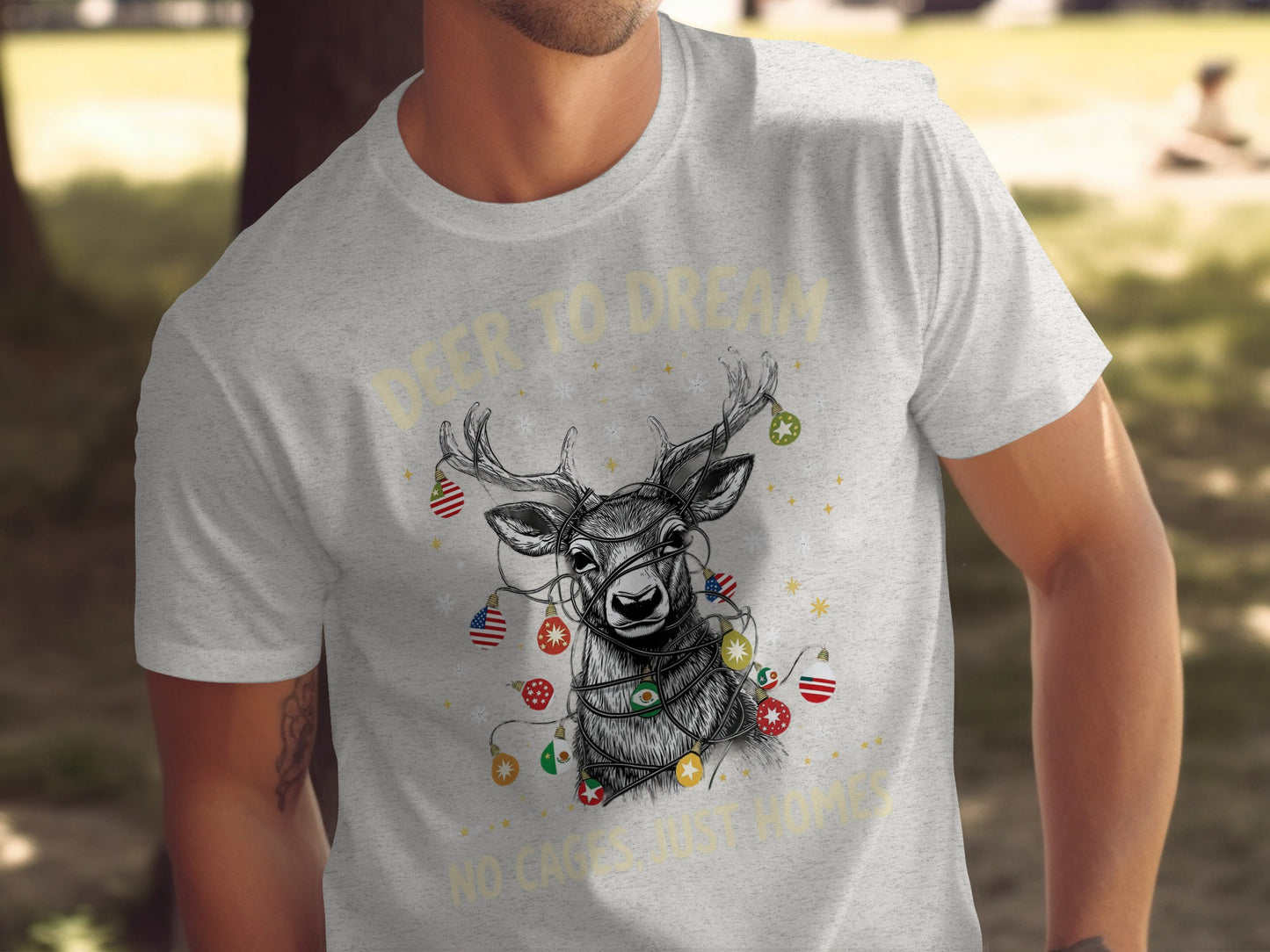 Deer To Dream No Cages Just Homes Shirt product