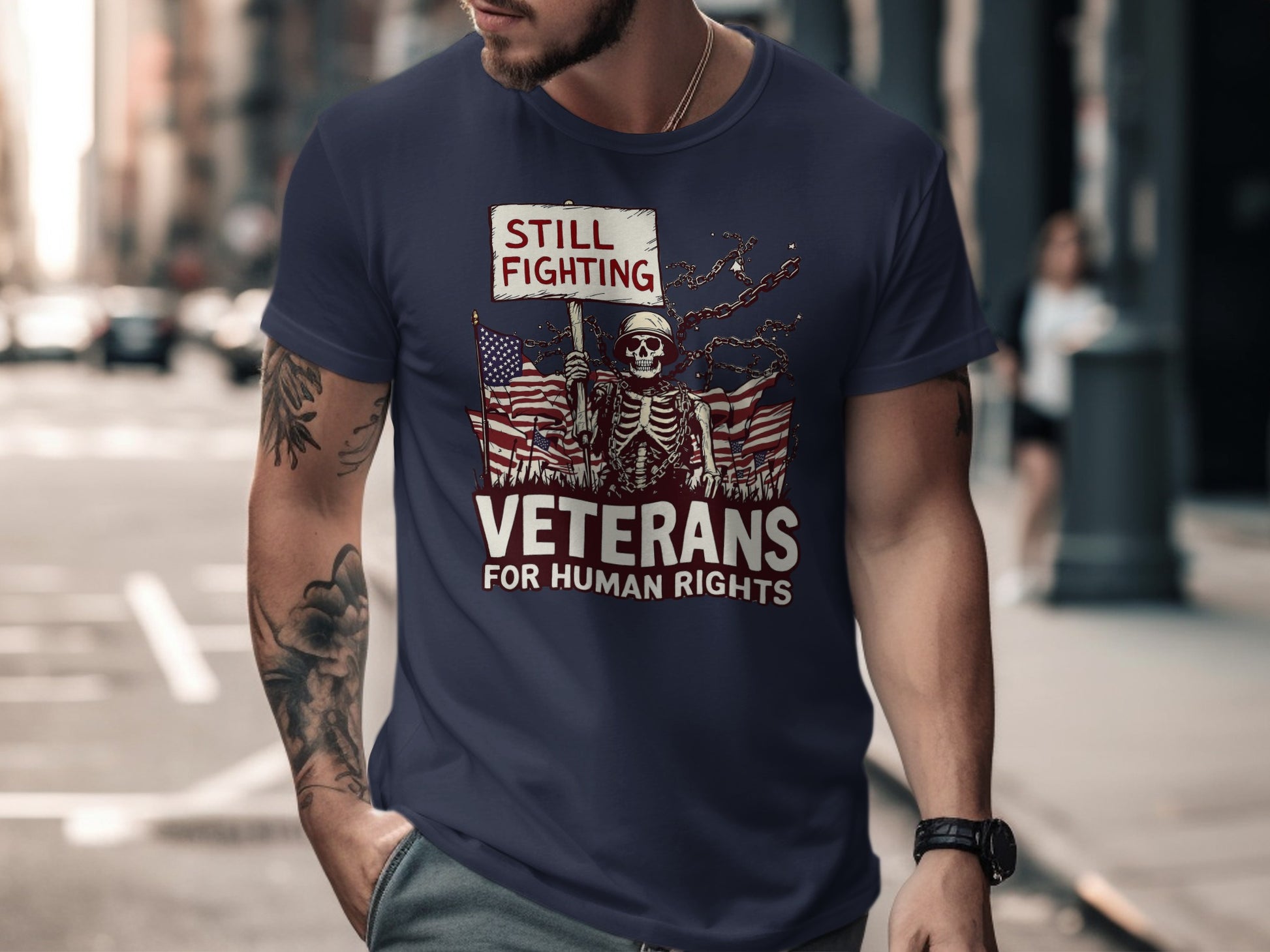 Still Fighting Veterans for Human Rights T-shirt