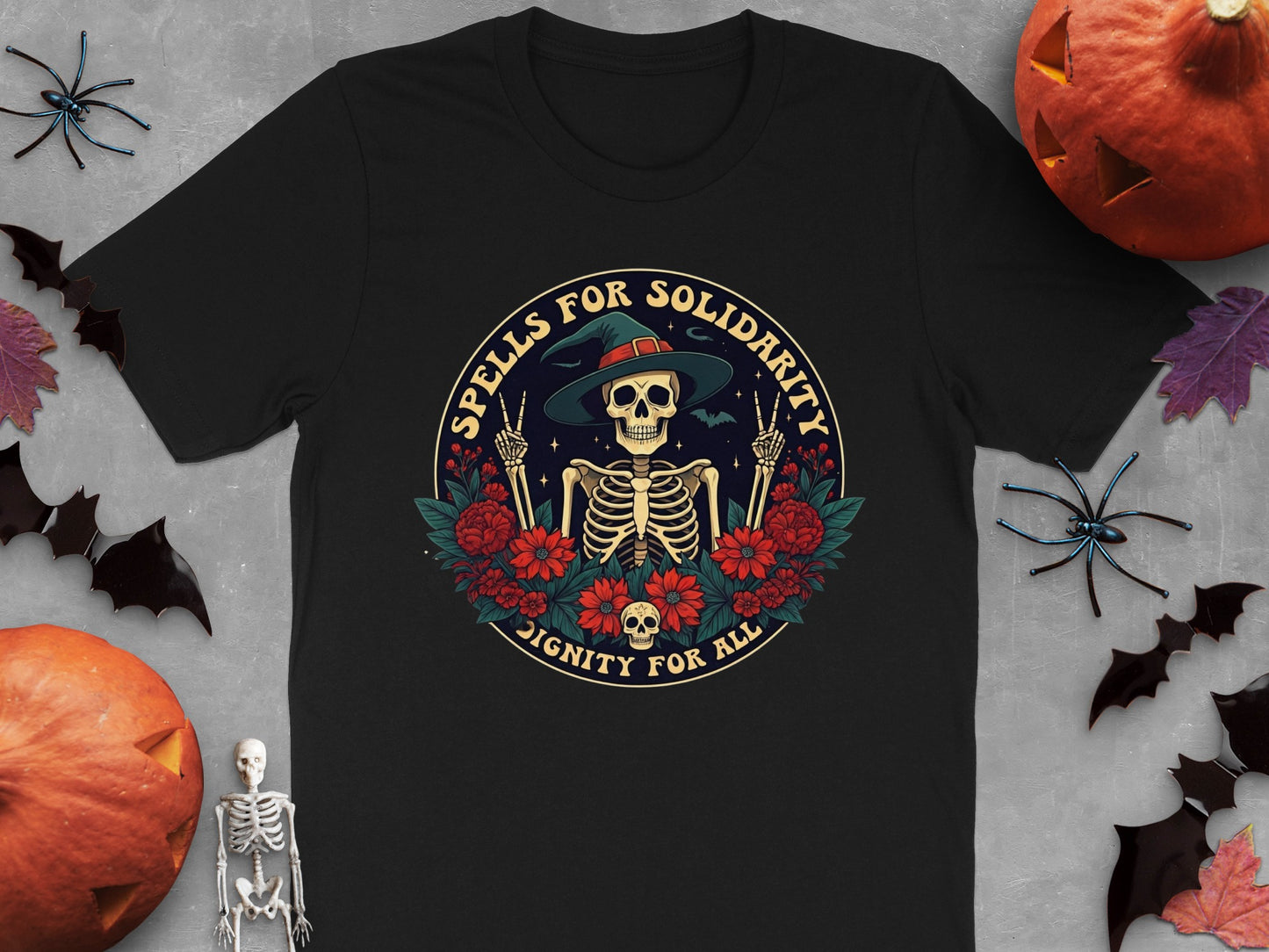 Spells For Solidarity Skeleton Dignity T-shirt product