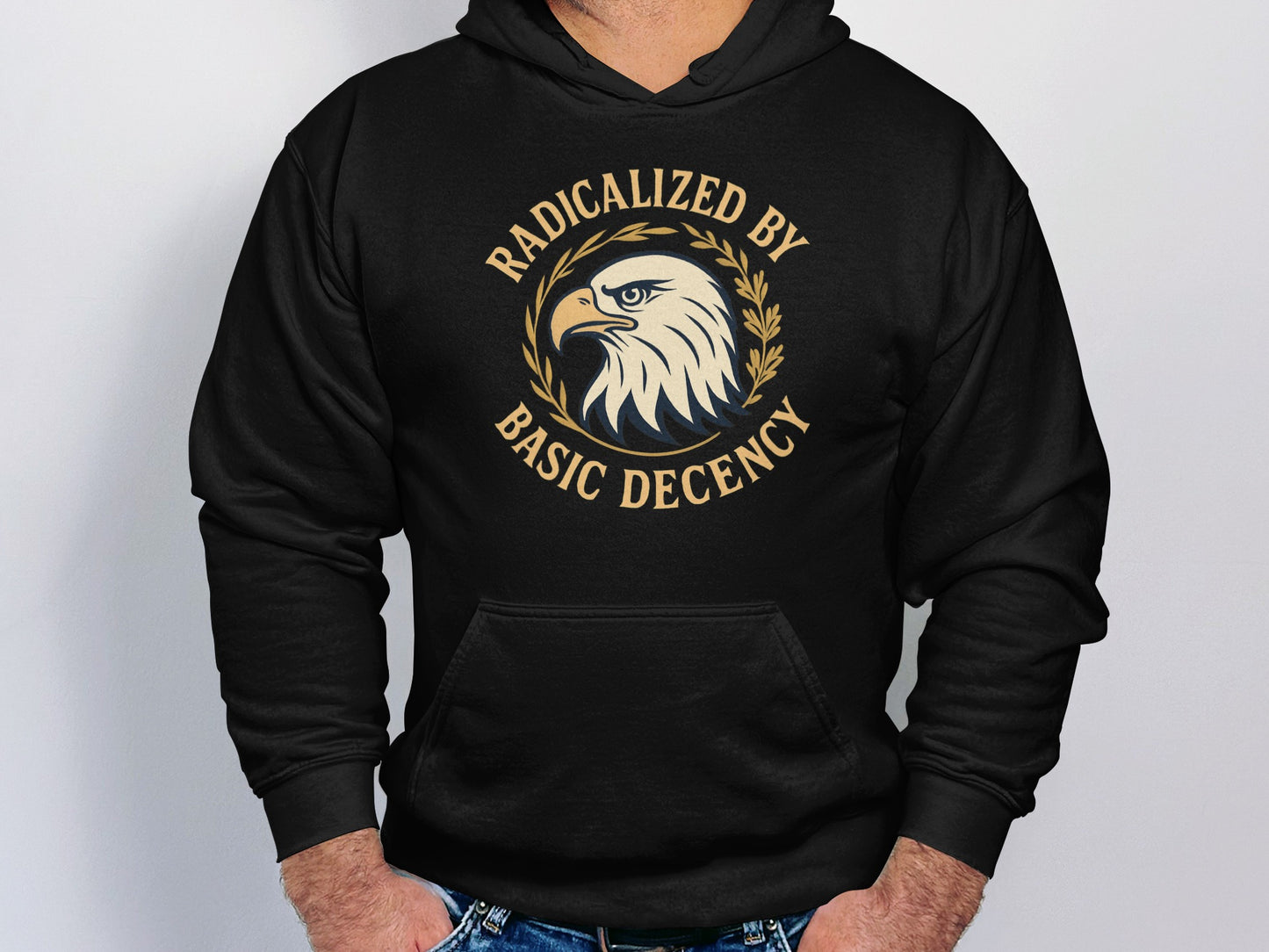 Radicalized by Basic Decency Hoodie product