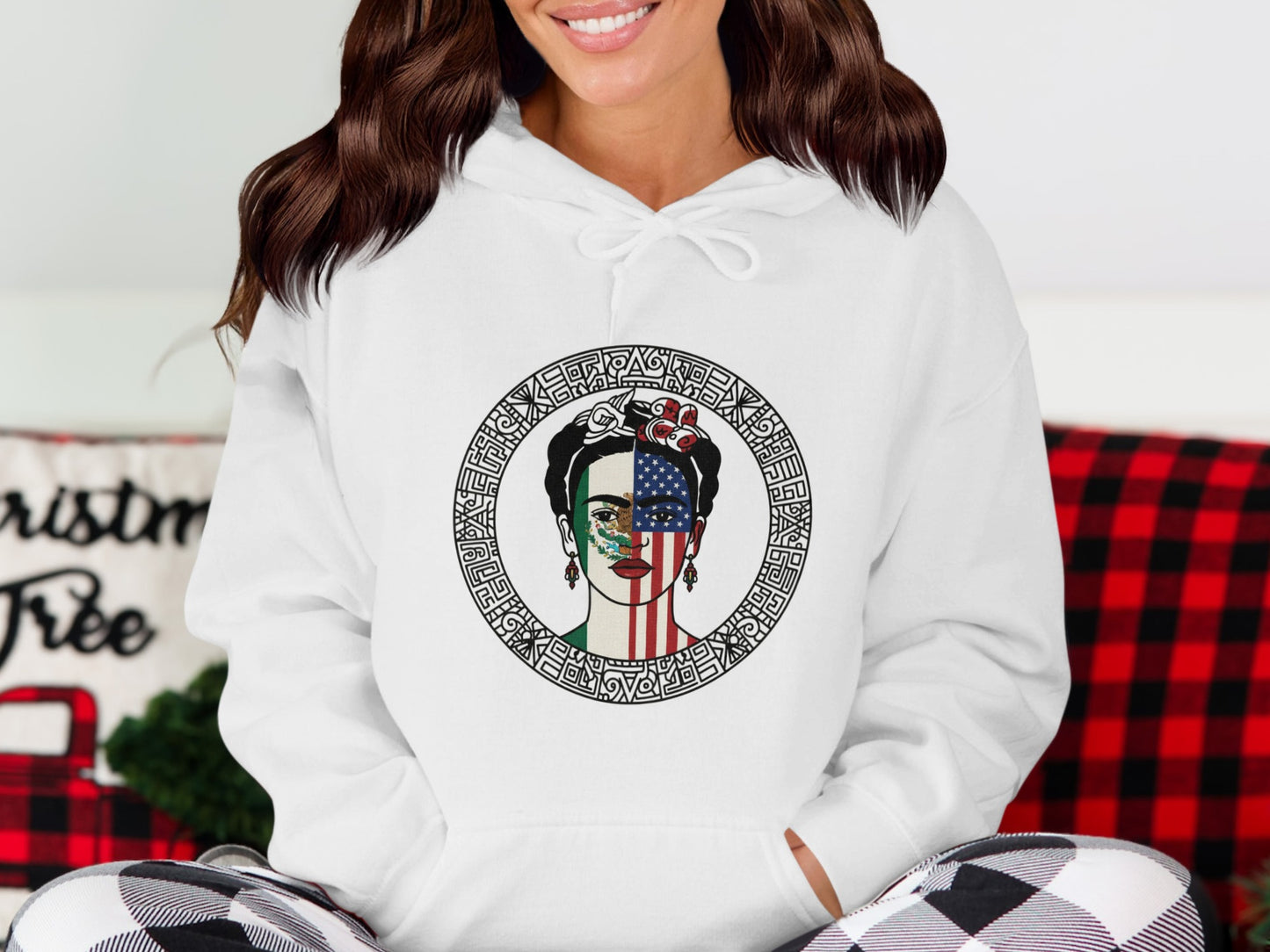 Unique Frida Kahlo American Flag Sweatshirt product type