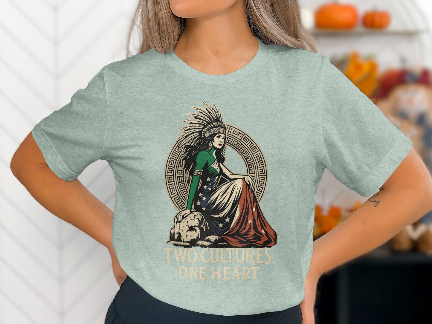 Two Cultures One Heart Graphic Tee product type