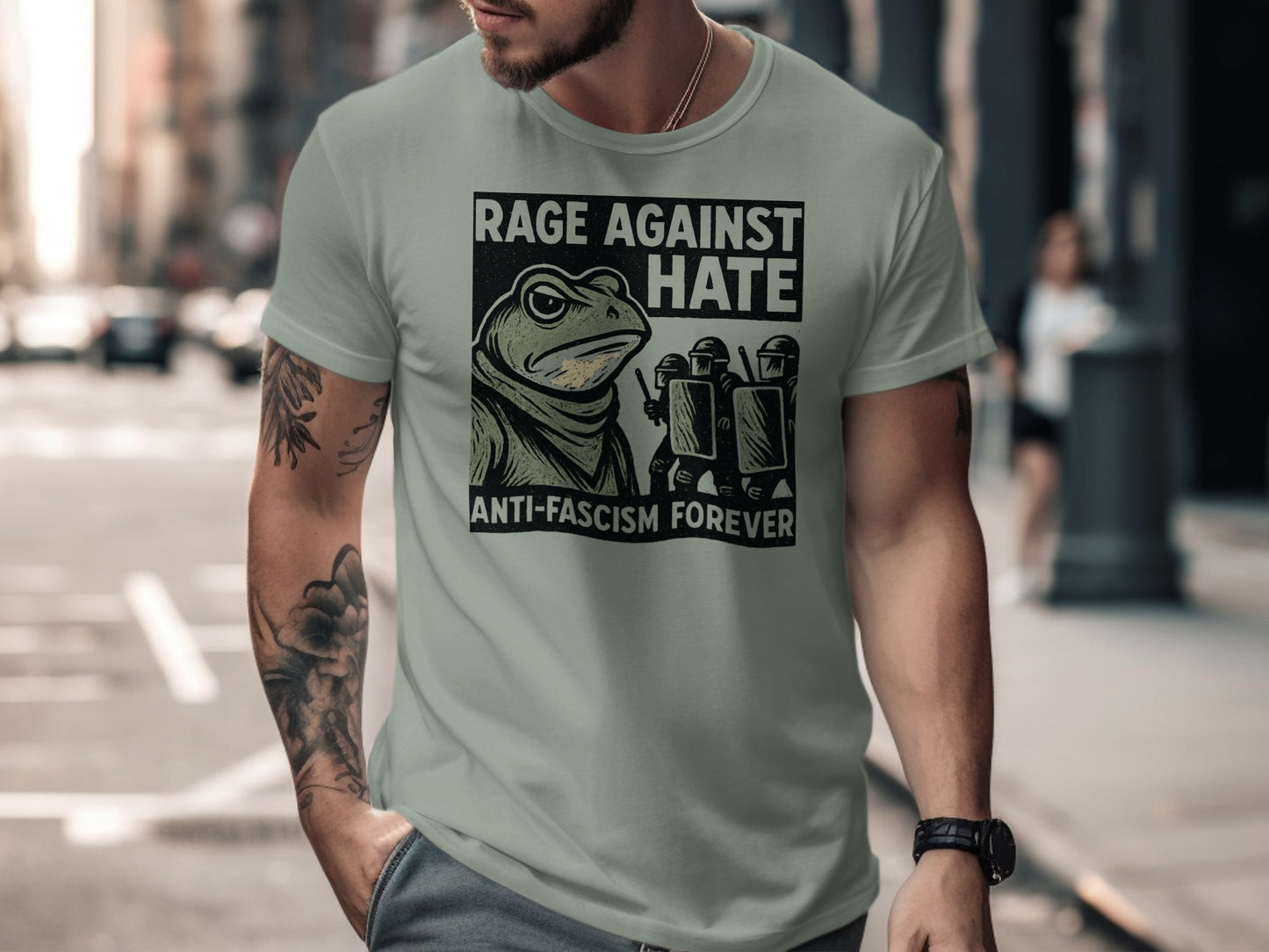 Rage Against Hate Anti-Fascism Forever T-shirt