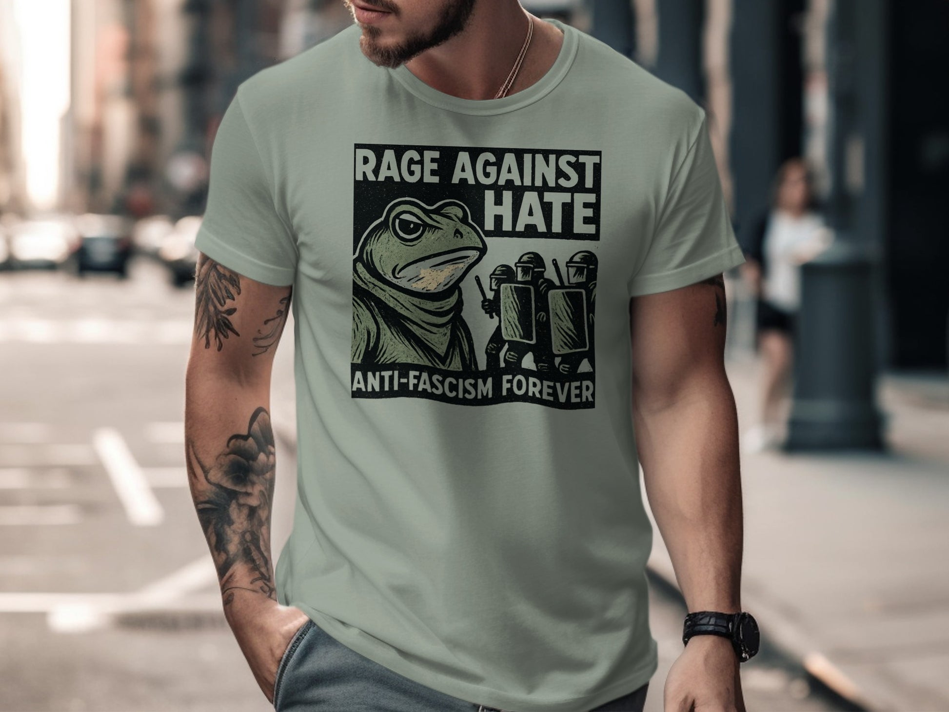 Rage Against Hate Anti-Fascism Forever T-shirt