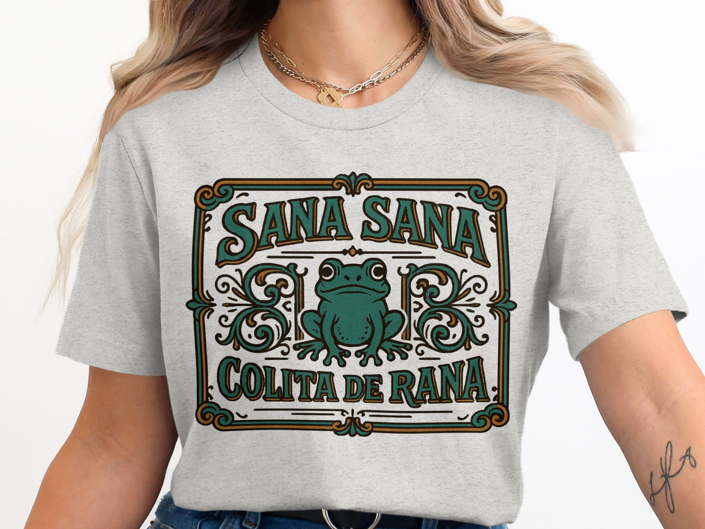 Frog Themed Sana Sana Colita De Rana T-Shirt product