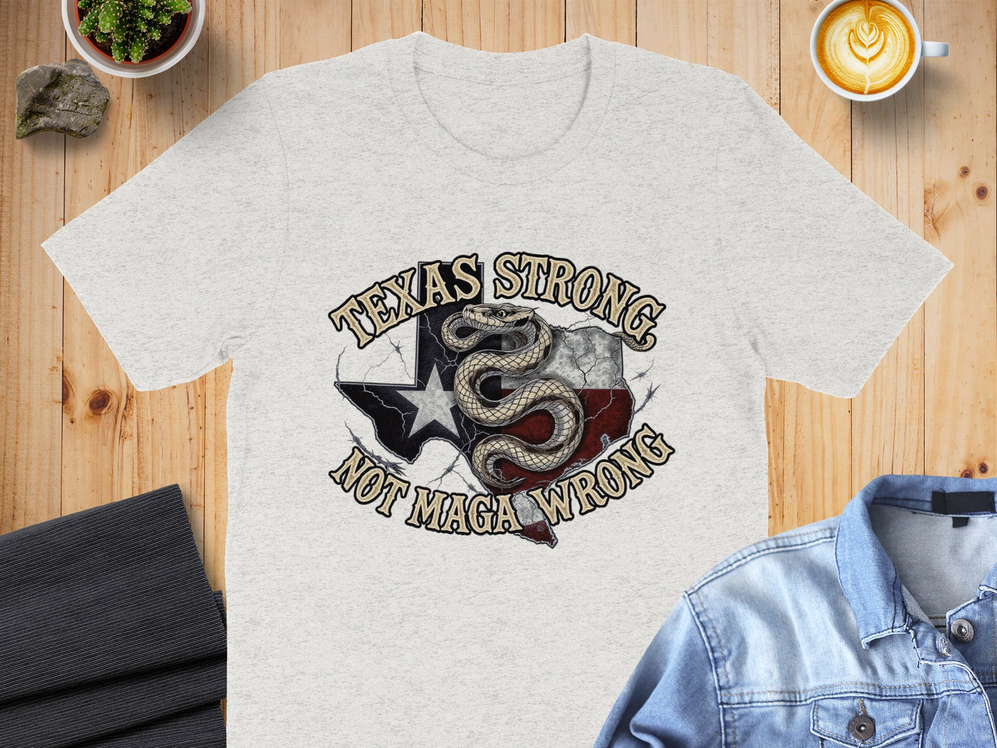 Texas Strong Not Magic Wrong Graphic T-Shirt product type