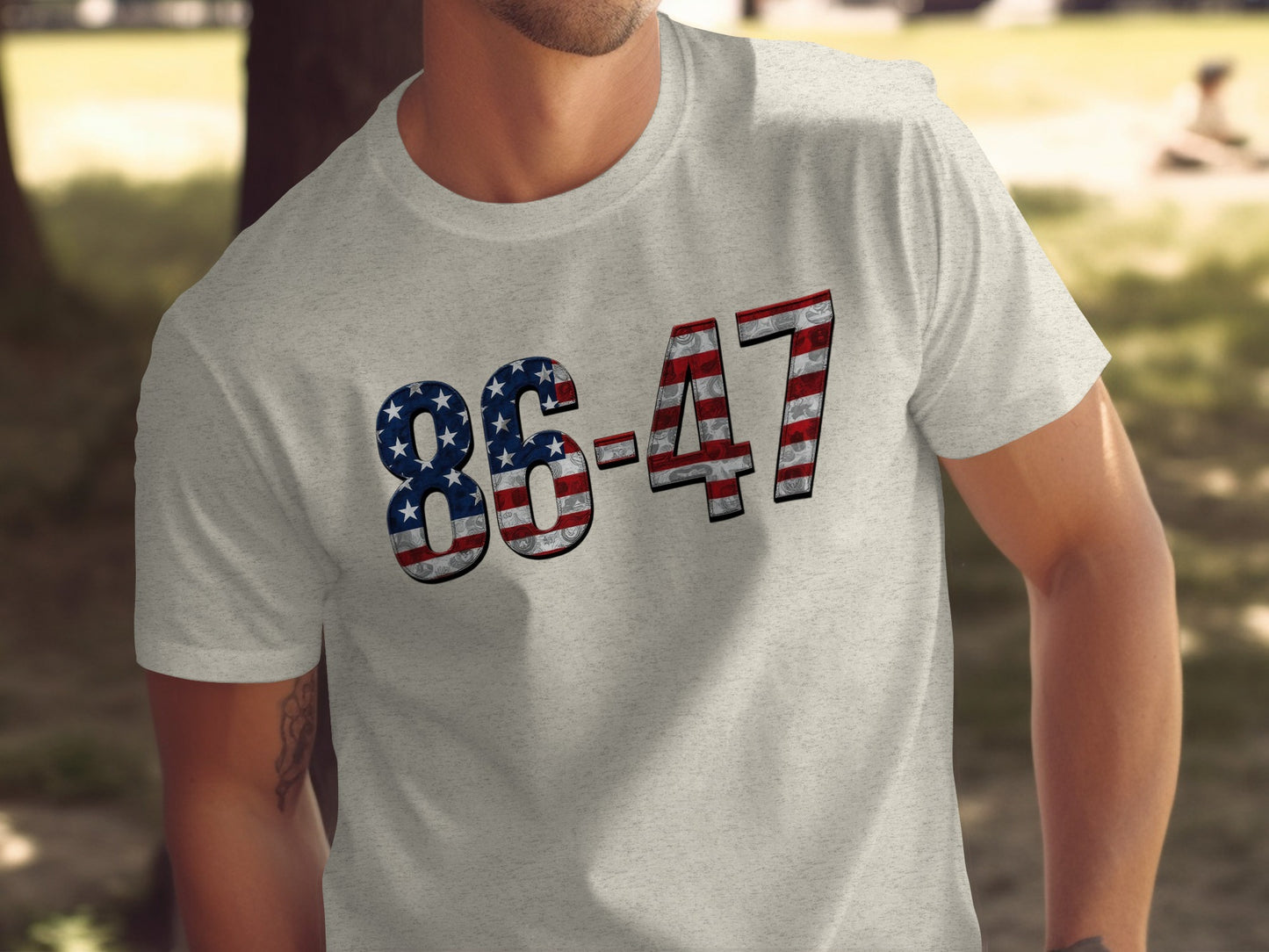 8647 American Flag Numbers Graphic T-Shirt product