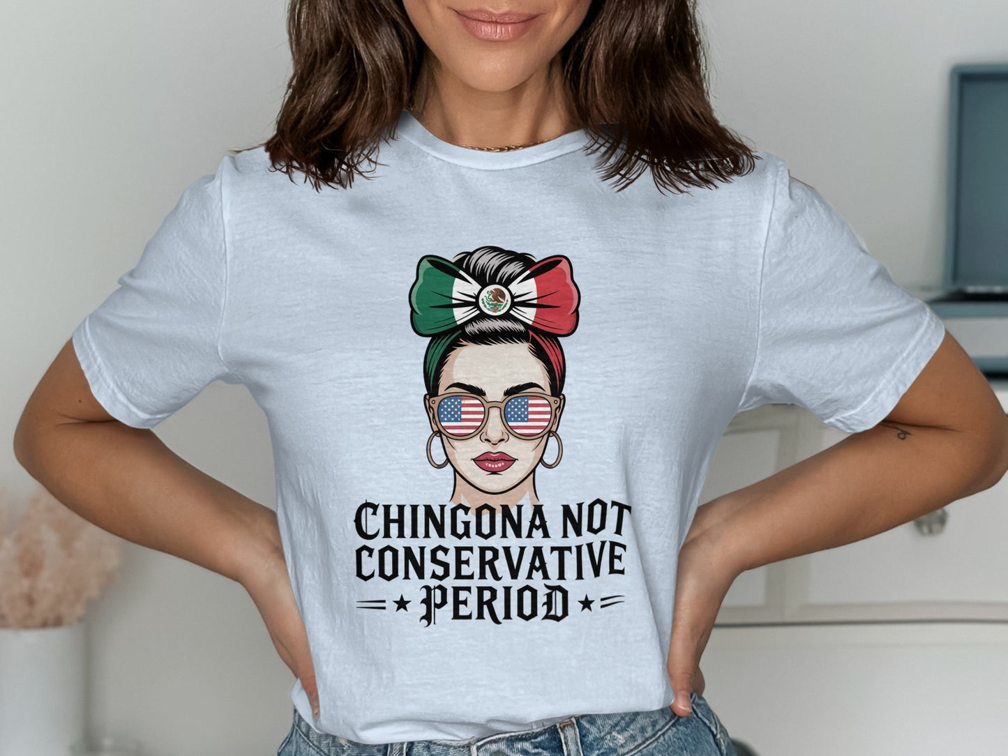 Chingona Not Conservative Period Graphic T-shirt product