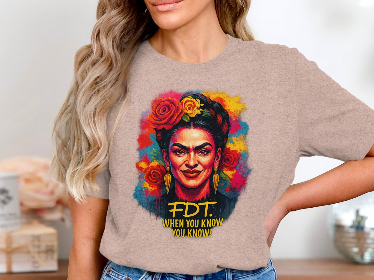 Vibrant Frida Portrait FDT Design Graphic Tee product