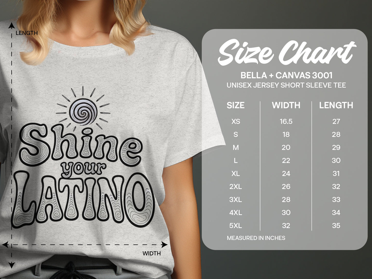 Shine Your Latino Printed Unisex Jersey Short Sleeve Tee product