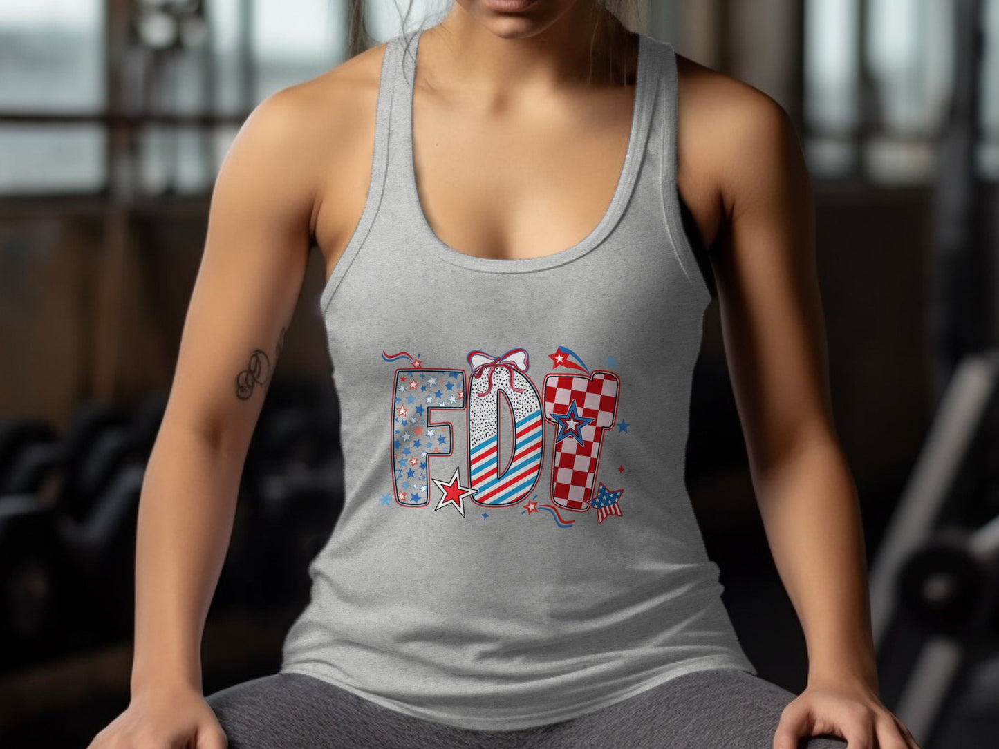 Patriotic Fit Graphic Tank Top With Unique Design product