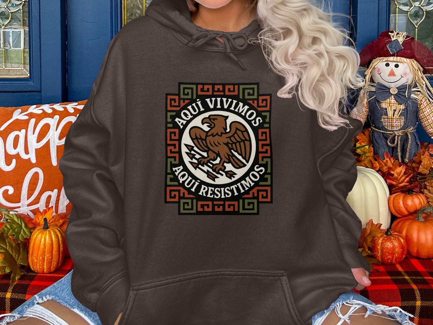 Aquí Vivimos Aquí Resistimos Design Hoodie product