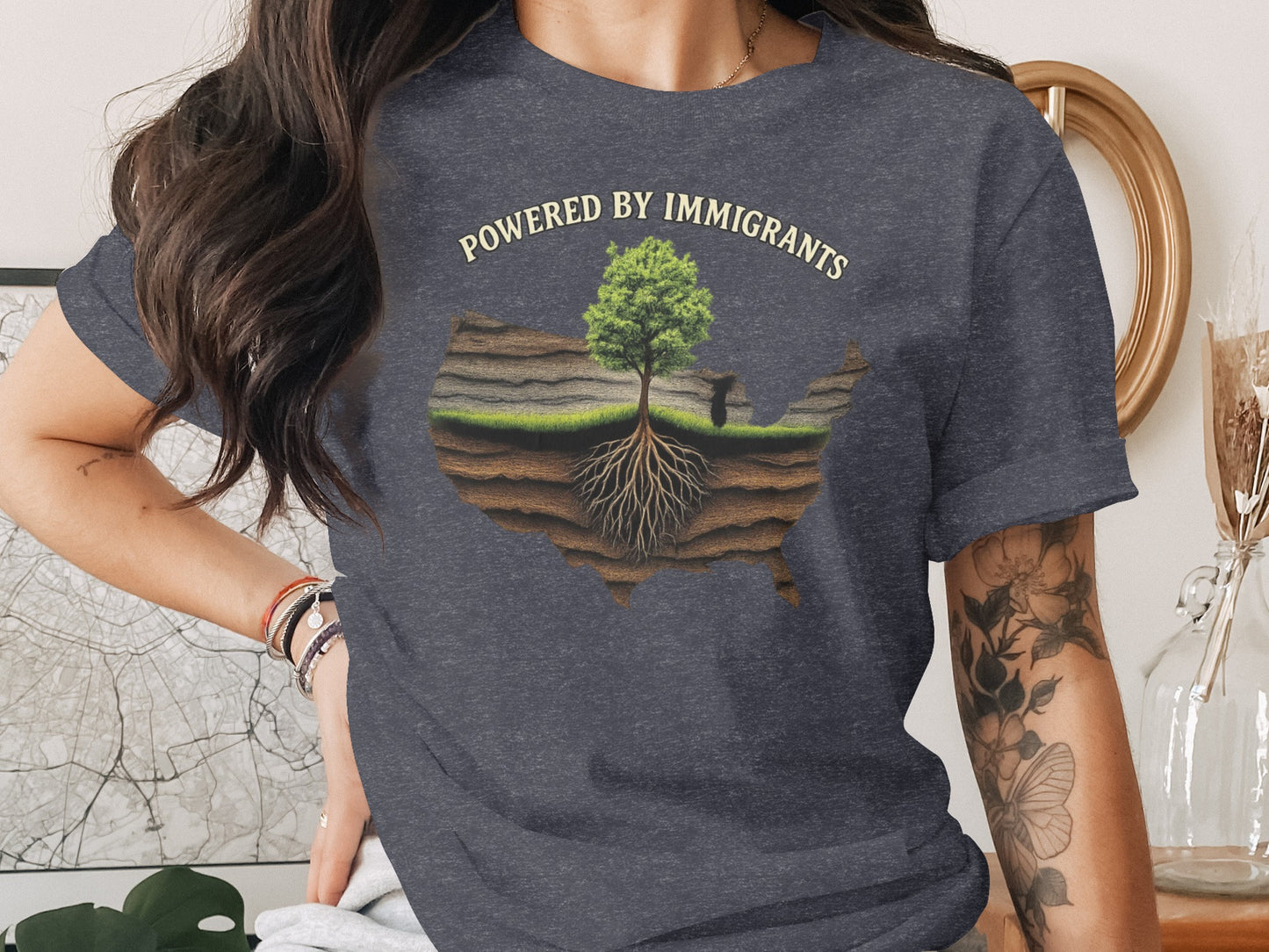 Powered by Immigrants Graphic T-Shirt product type