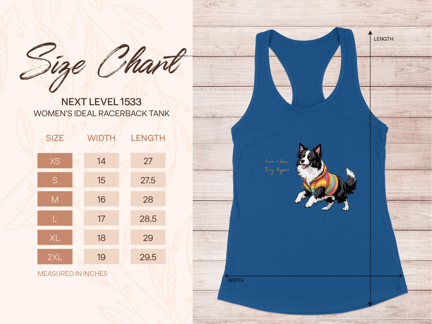 Love is Love Try Again Women's Ideal Racerback Tank product