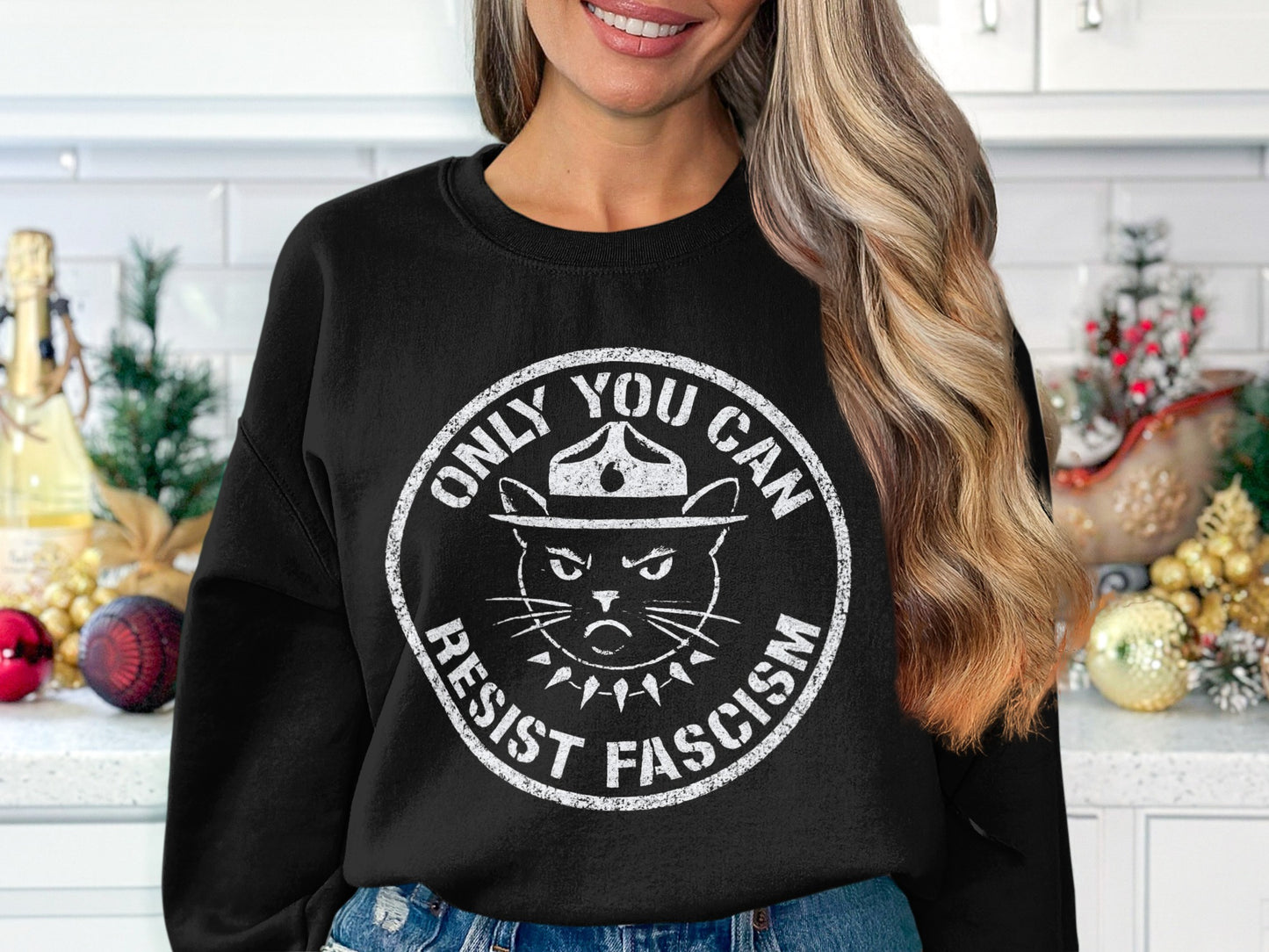 Only You Can Resist Fascism Graphic Sweatshirt product