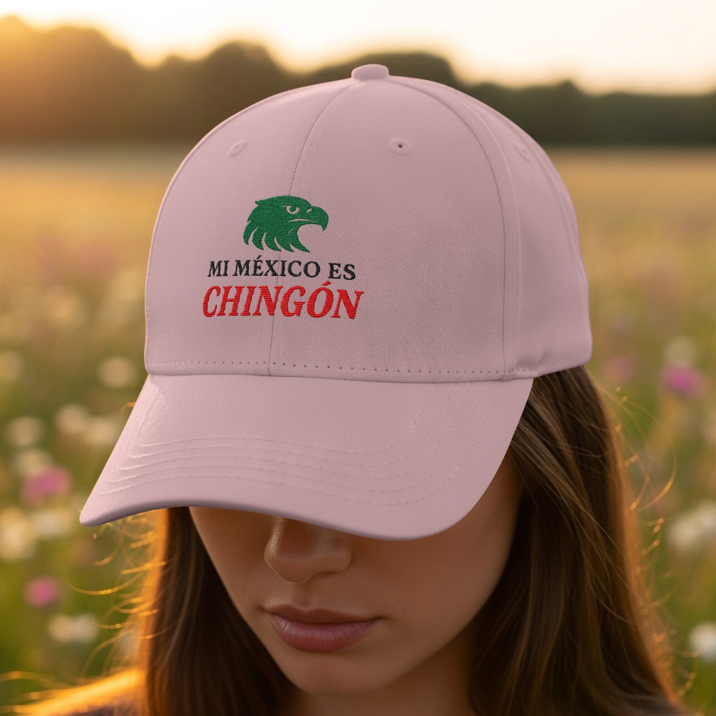 Mi México Es Chingón Pink Hat Cap product type