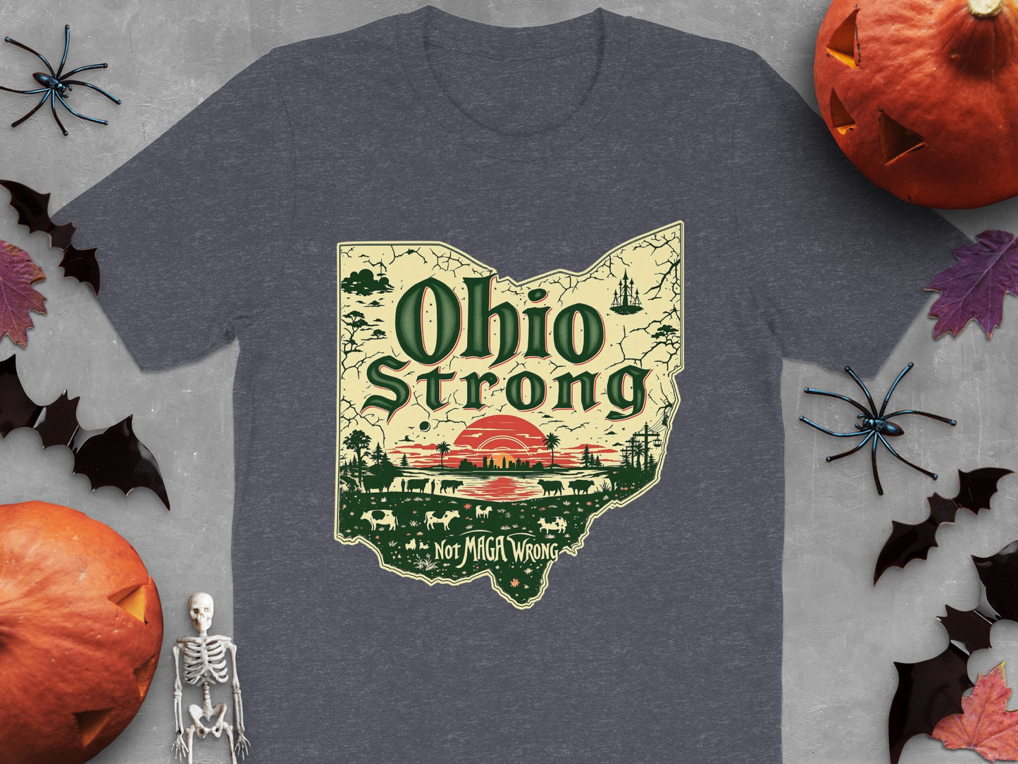 Ohio Strong Not MGTWRONG Halloween T-shirt product
