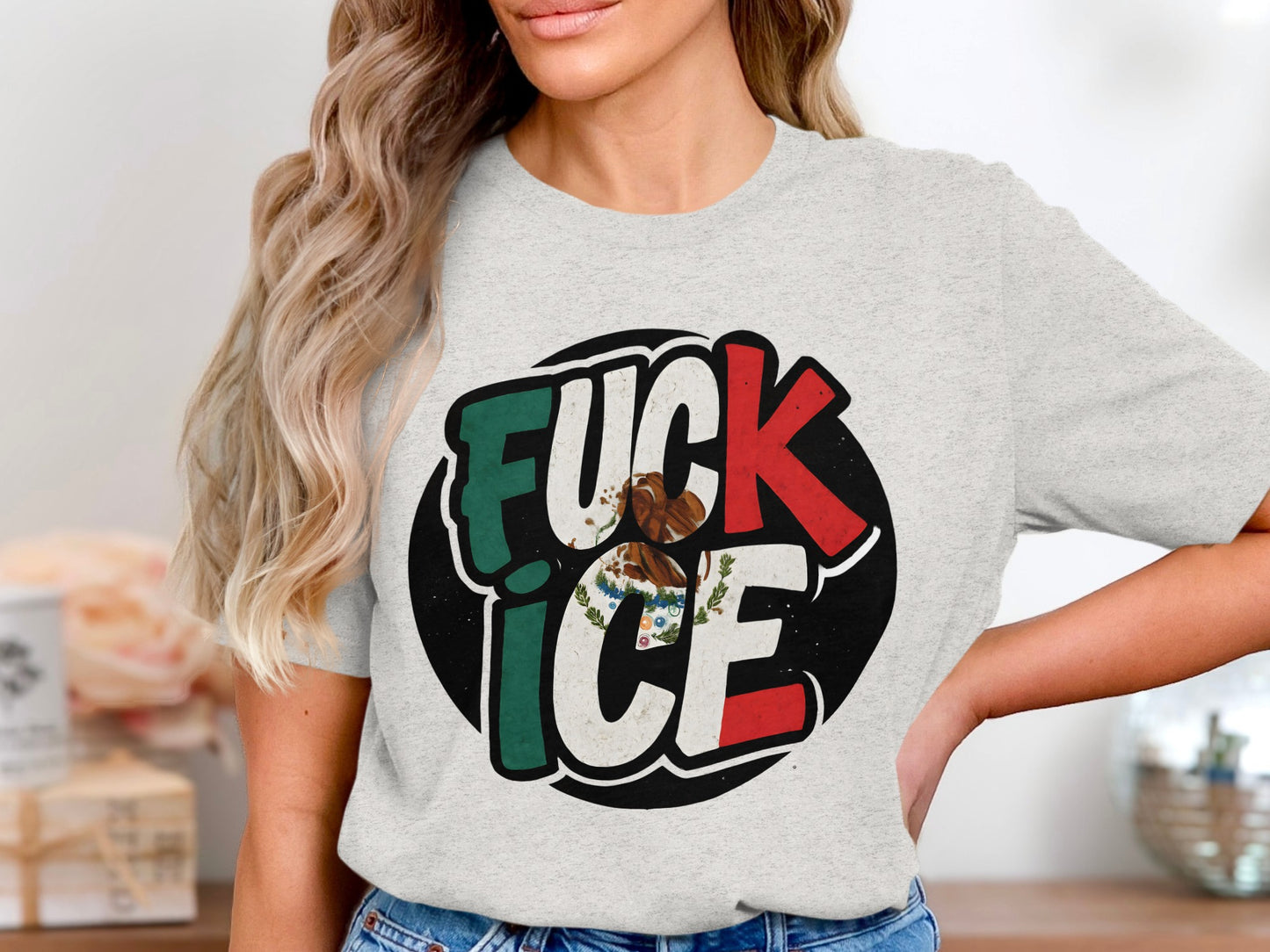 Bold Statement Fuck Ice Graphic T-Shirt product
